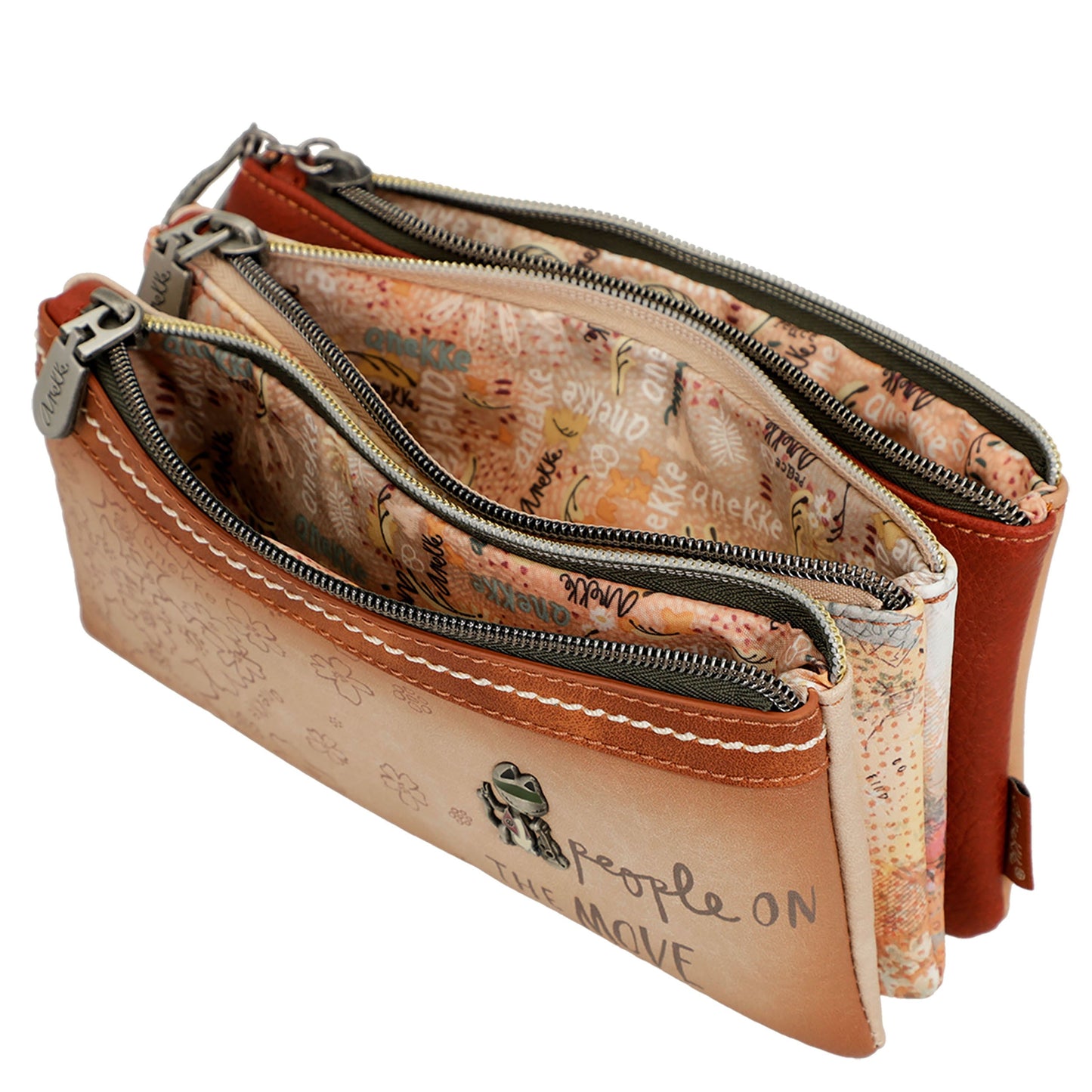 Astuccio portapenne PEACE & LOVE camel