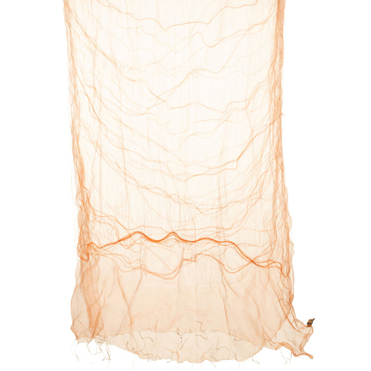 Sciarpa tubolare in seta con fili in contrasto