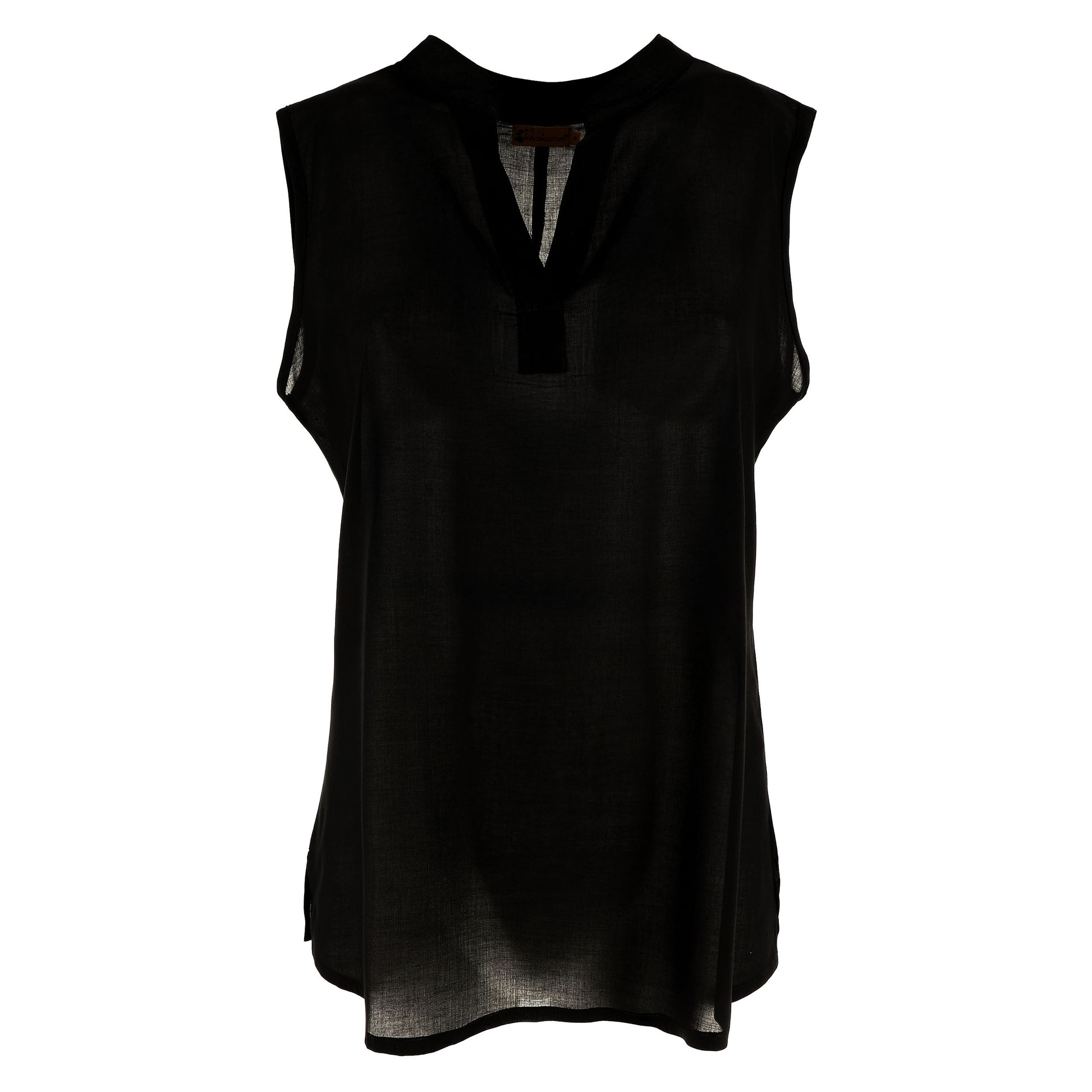 KARAKORUM Blusa Smanicata MADISON Nero-KARAKORUM-VIALESCARPE