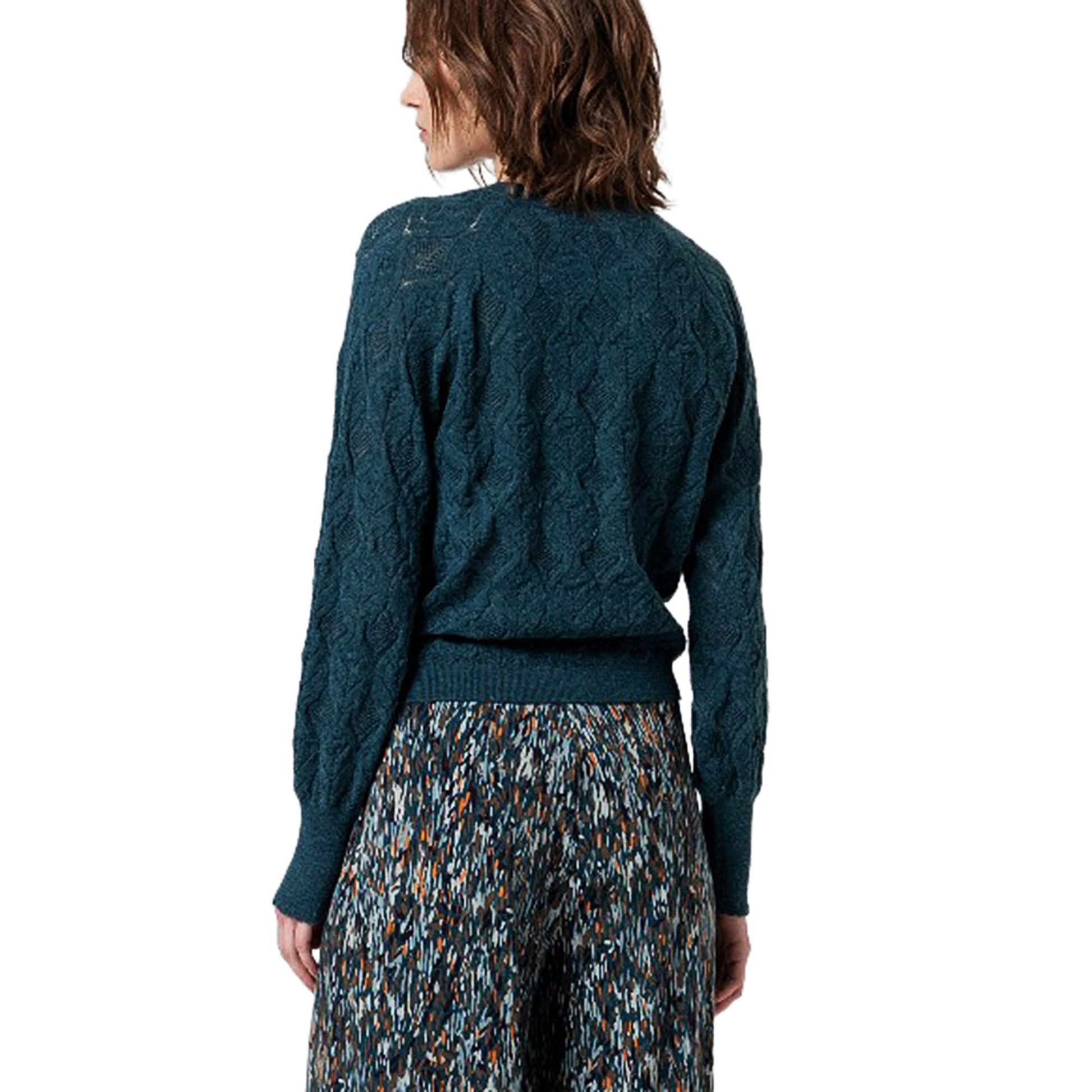 SURKANA - Maglia con motivo a trecce-SURKANA-VIALESCARPE