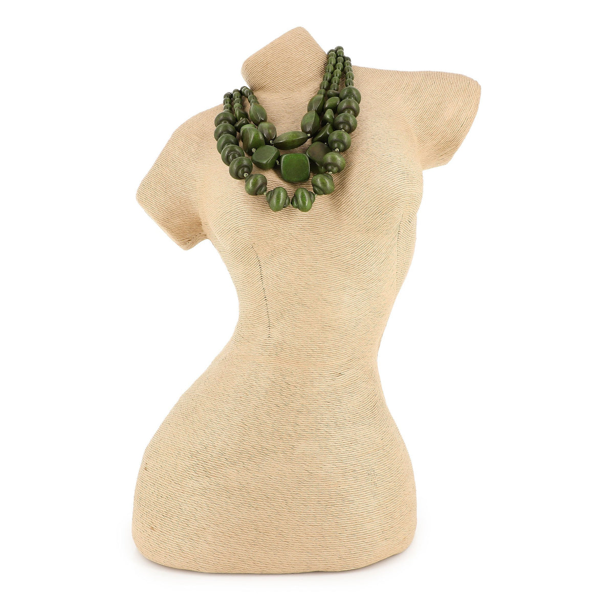 KARAKORUM Collana Ingrid verde militare