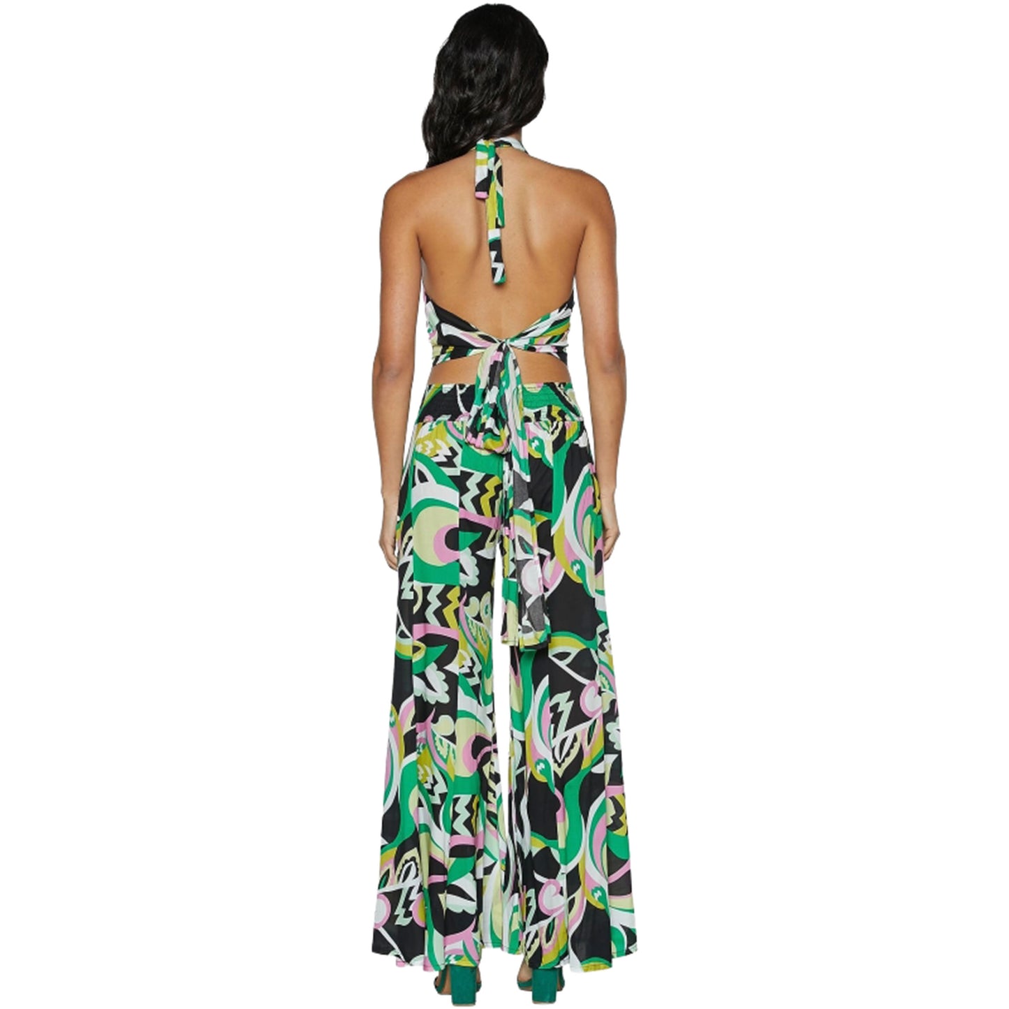 BABA DESIGN Pantaloni GREEN NECTAR Multicolor