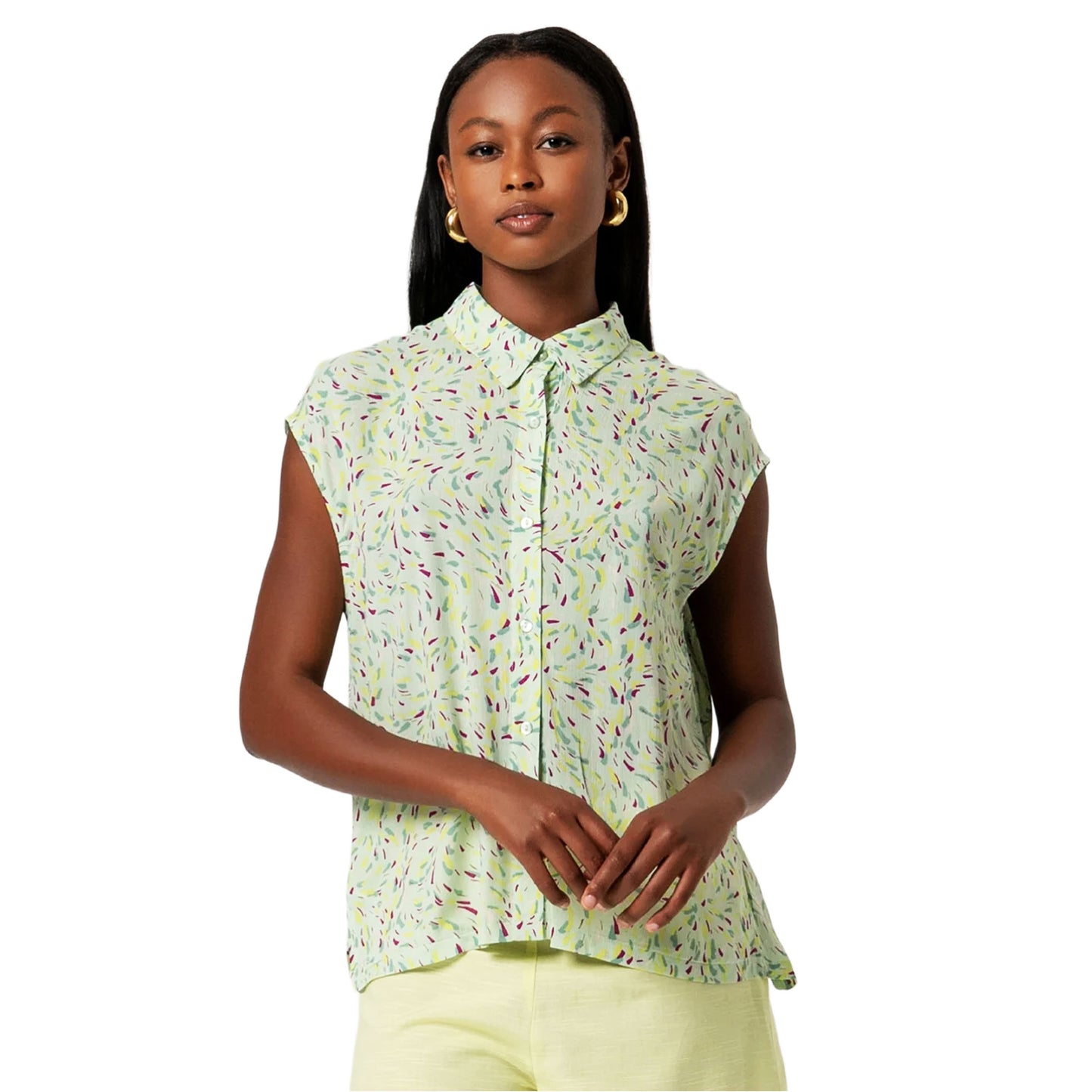 SURKANA Camicia senza maniche Verde Polvere-SURKANA-VIALESCARPE