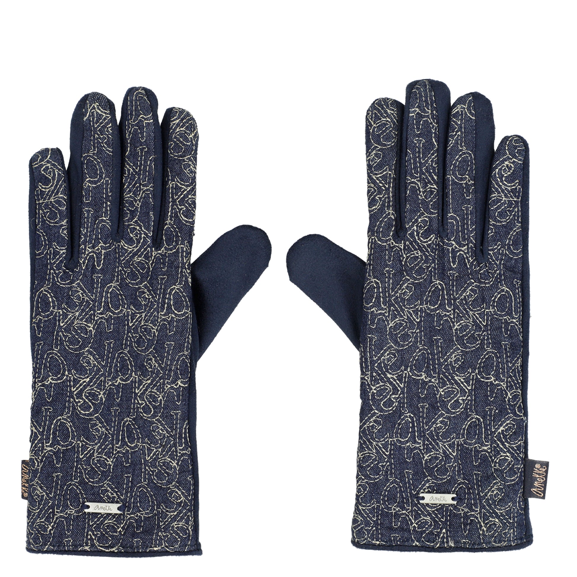 ANEKKE - Guanti denim fantasia-ANEKKE-VIALESCARPE