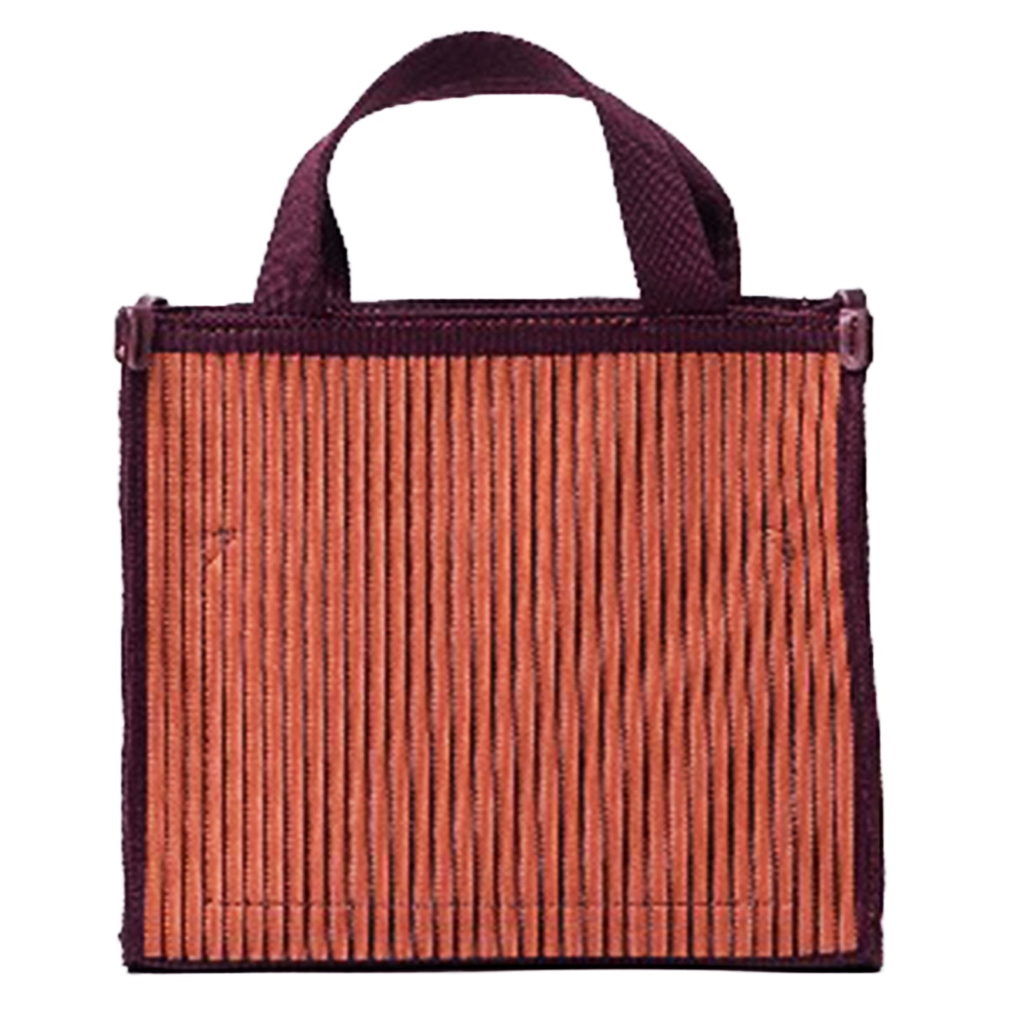SURKANA - Mini shopper in maglia con zip e doppio manico