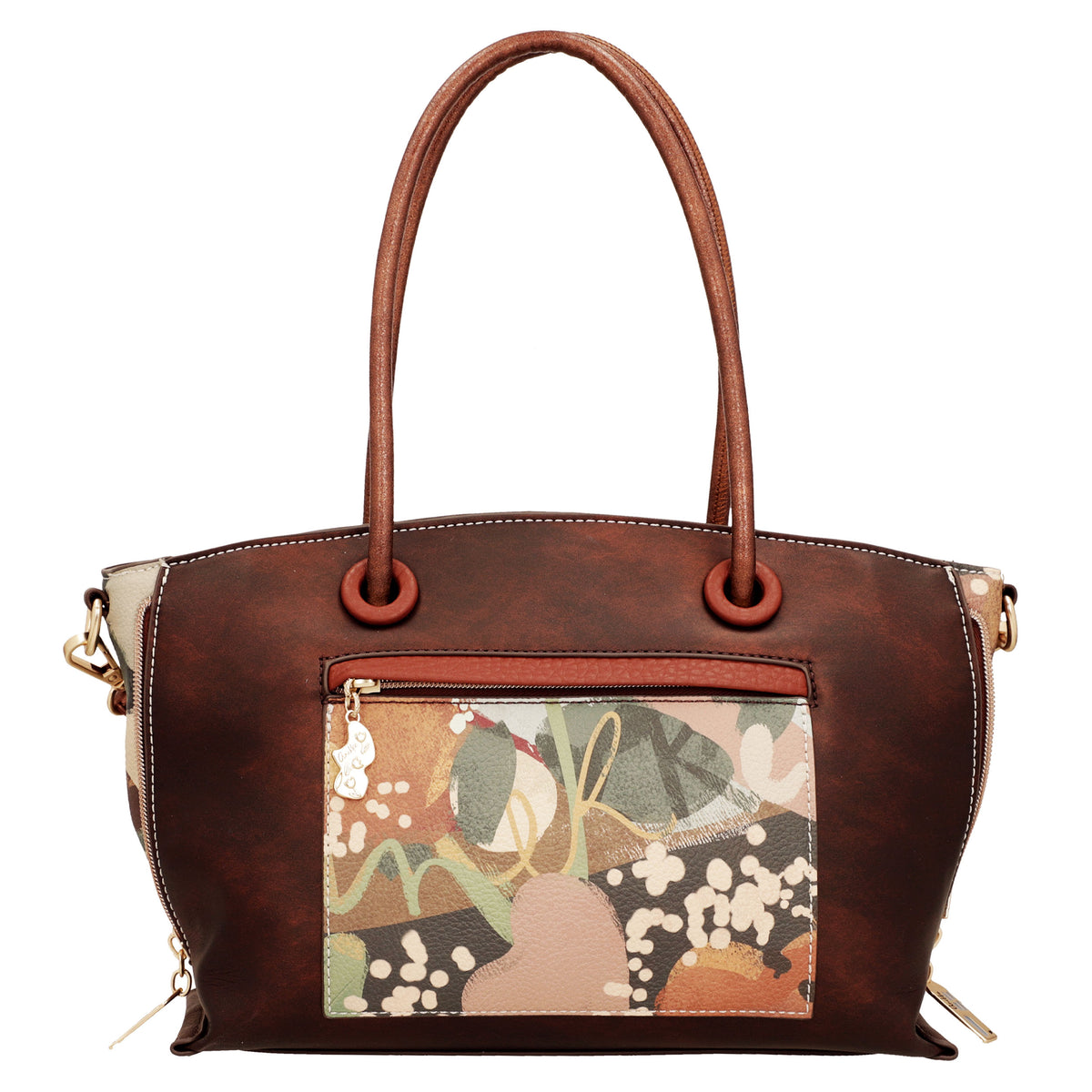 ANEKKE Borsa con manico corto e tracolla Tulip