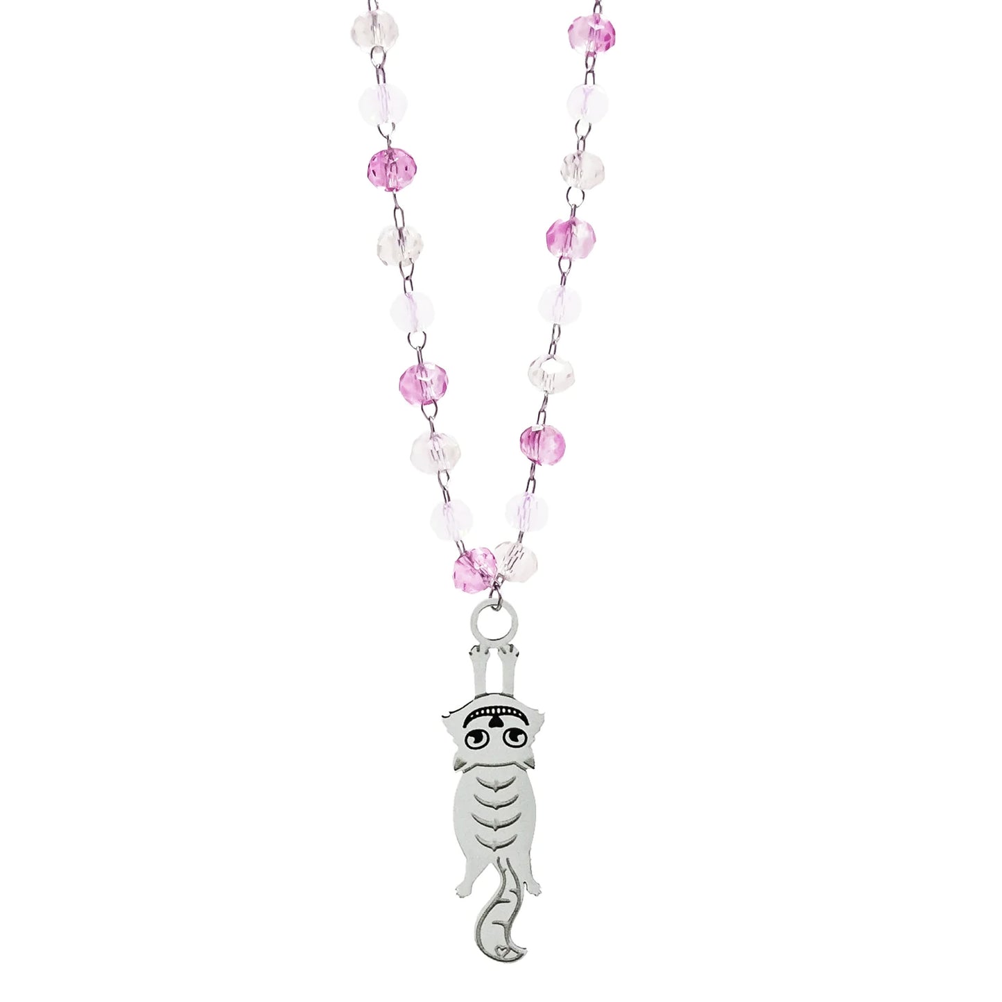 MAD TEA - Collier cristalli “Gatto di Alice”