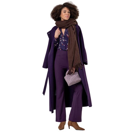 SURKANA Cappotto lungo incrociato Viola