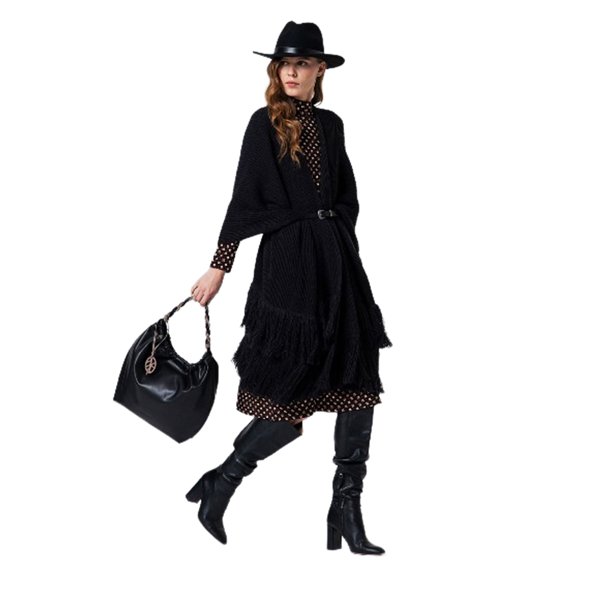 SURKANA - Abito dritto midi con colletto alto-SURKANA-VIALESCARPE