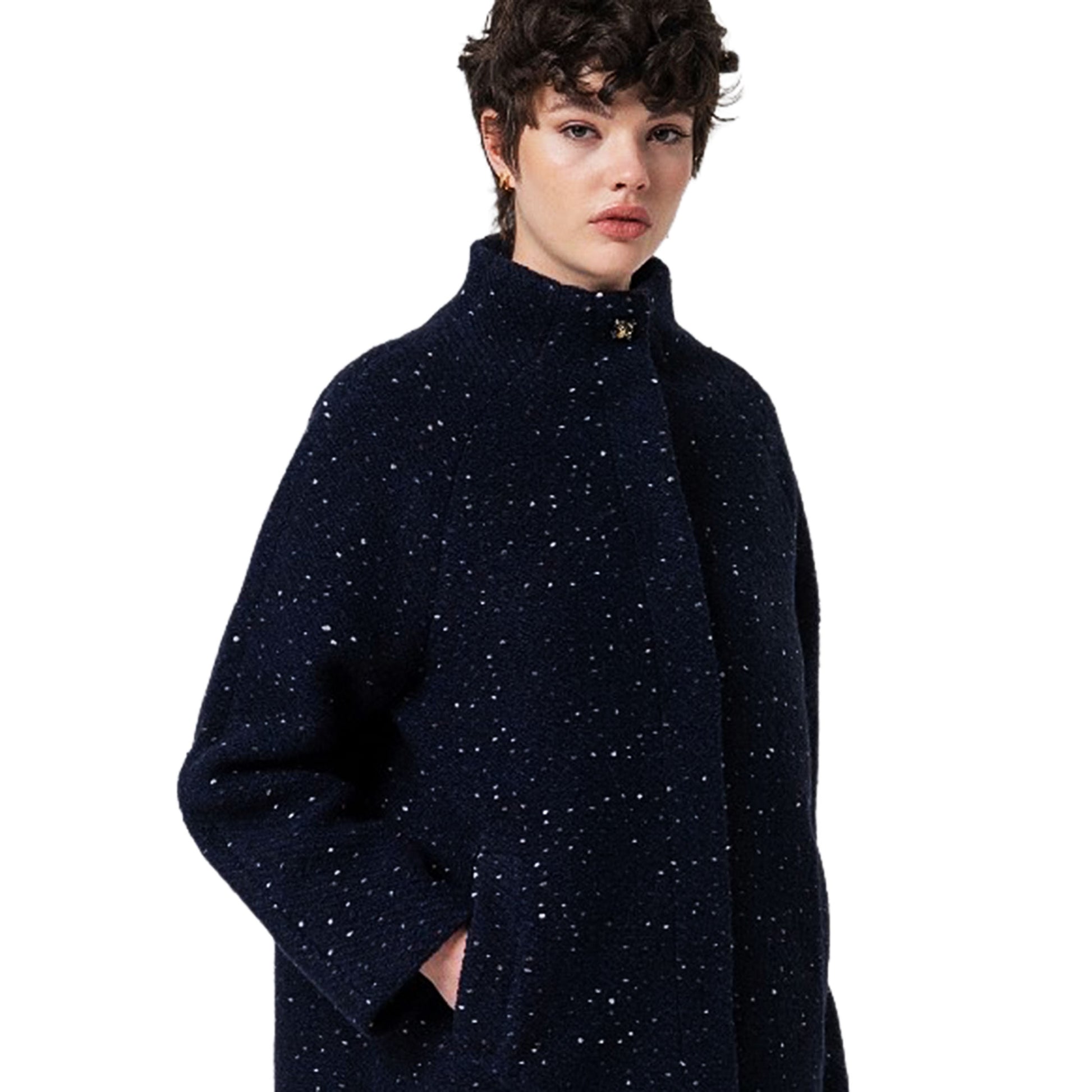 SURKANA - Cappotto con maniche raglan e collo alto-SURKANA-VIALESCARPE