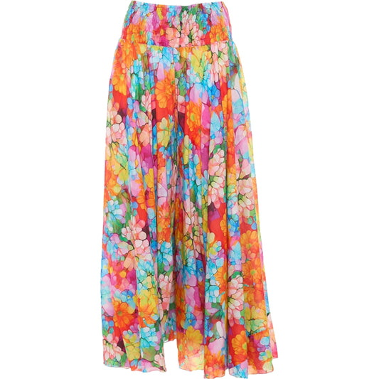 BABA DESIGN Pantaloni FLOWERS BEAT Multicolor