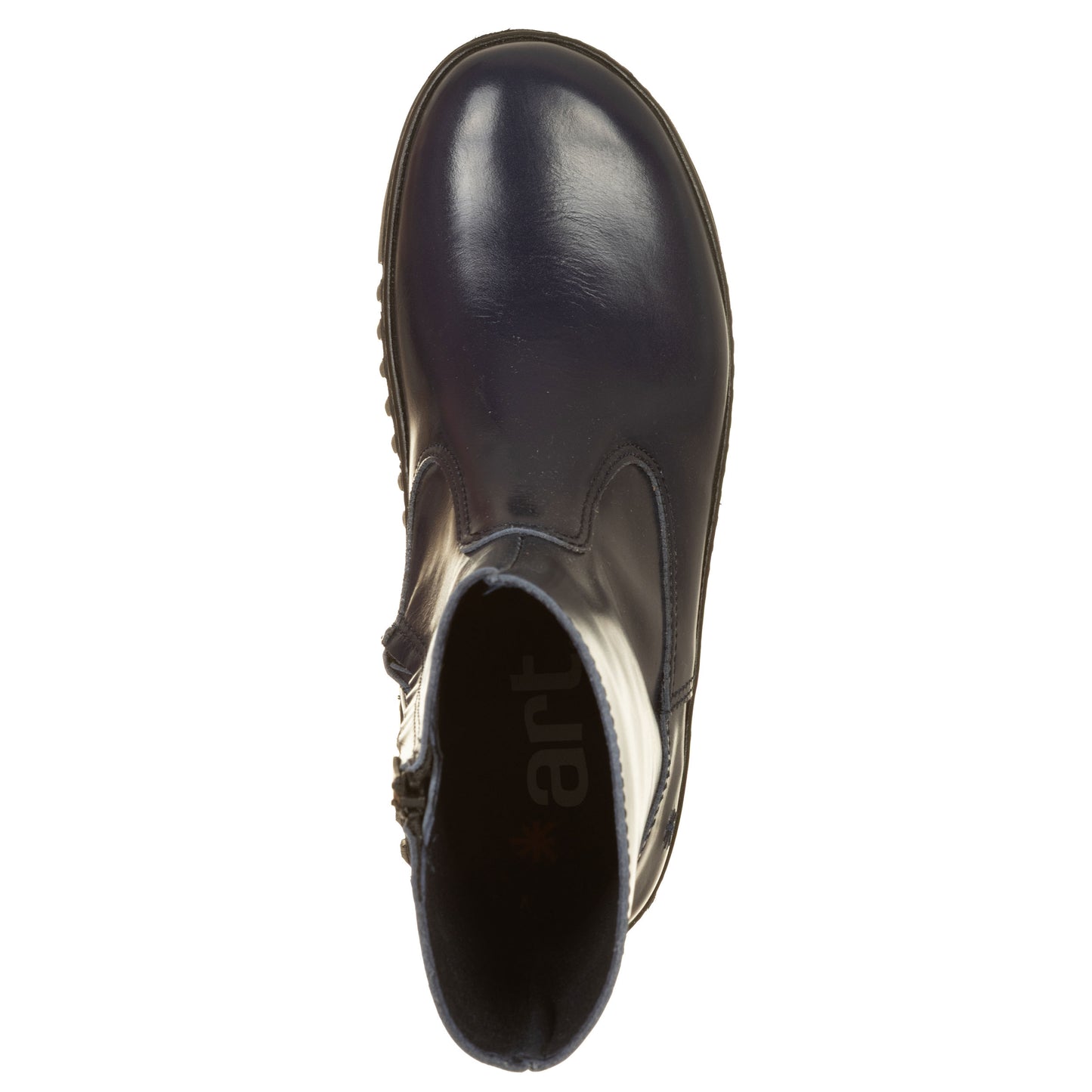 ART Stivaletti Brighton Nappa Shinny Blu Vialescarpe