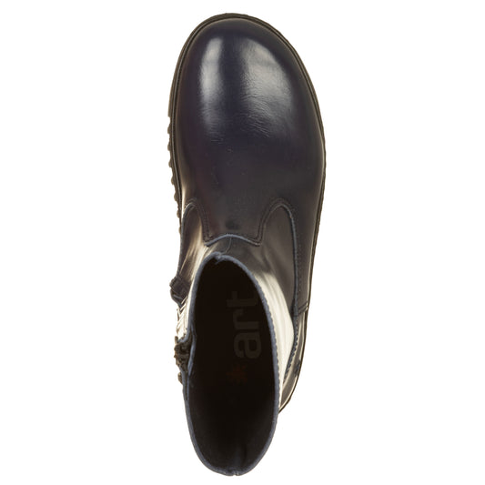 ART Stivaletti Brighton Nappa Shinny Blu Vialescarpe