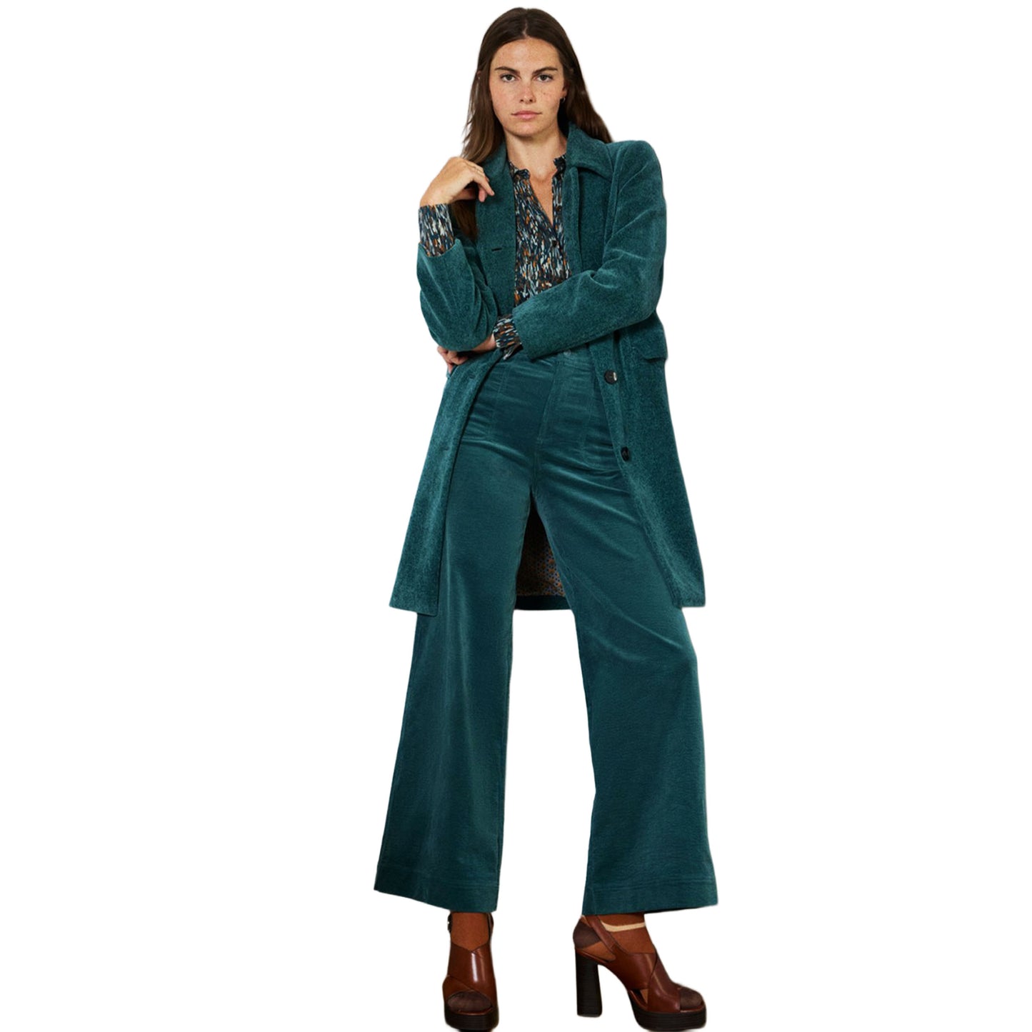 SURKANA - Pantaloni svasati con tasche applicate-SURKANA-VIALESCARPE