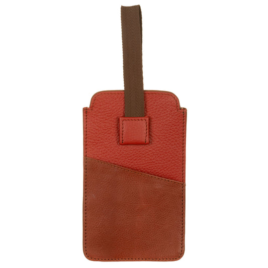 Portaocchiali- Portacellulare VALENTINA 81139 Rosso e marrone