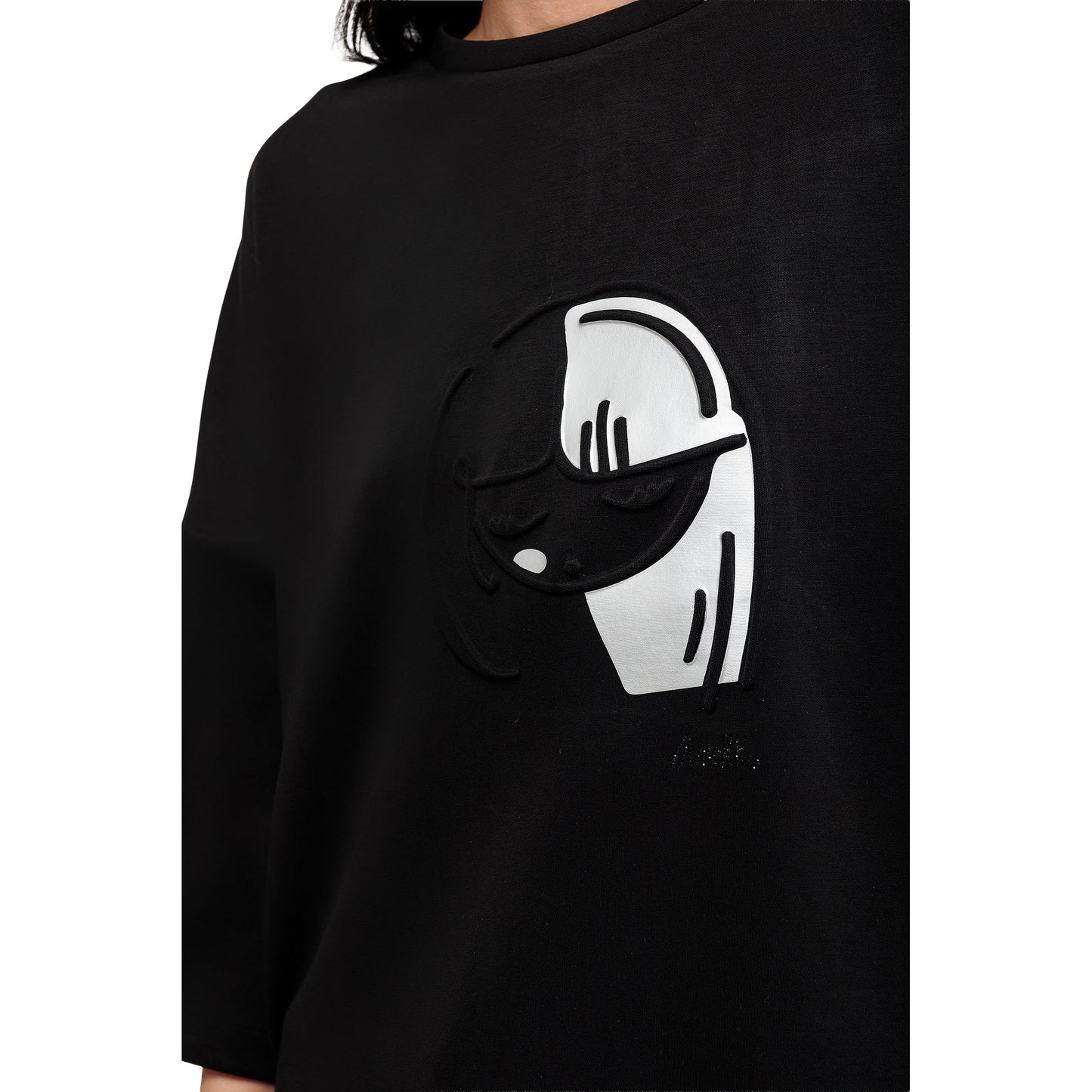 ANEKKE - Felpa nera Nature Koko-ANEKKE-VIALESCARPE