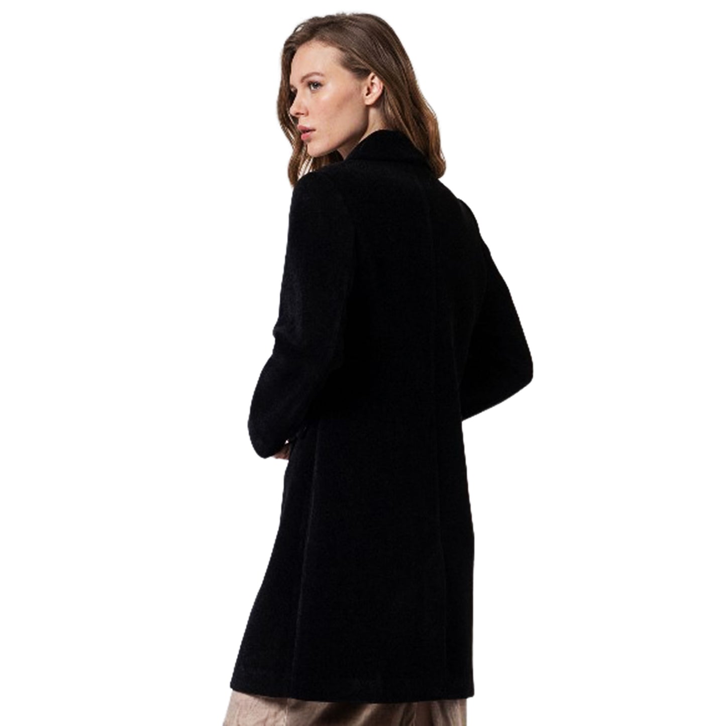 SURKANA - Cappotto dritto con fodera stampata-SURKANA-VIALESCARPE