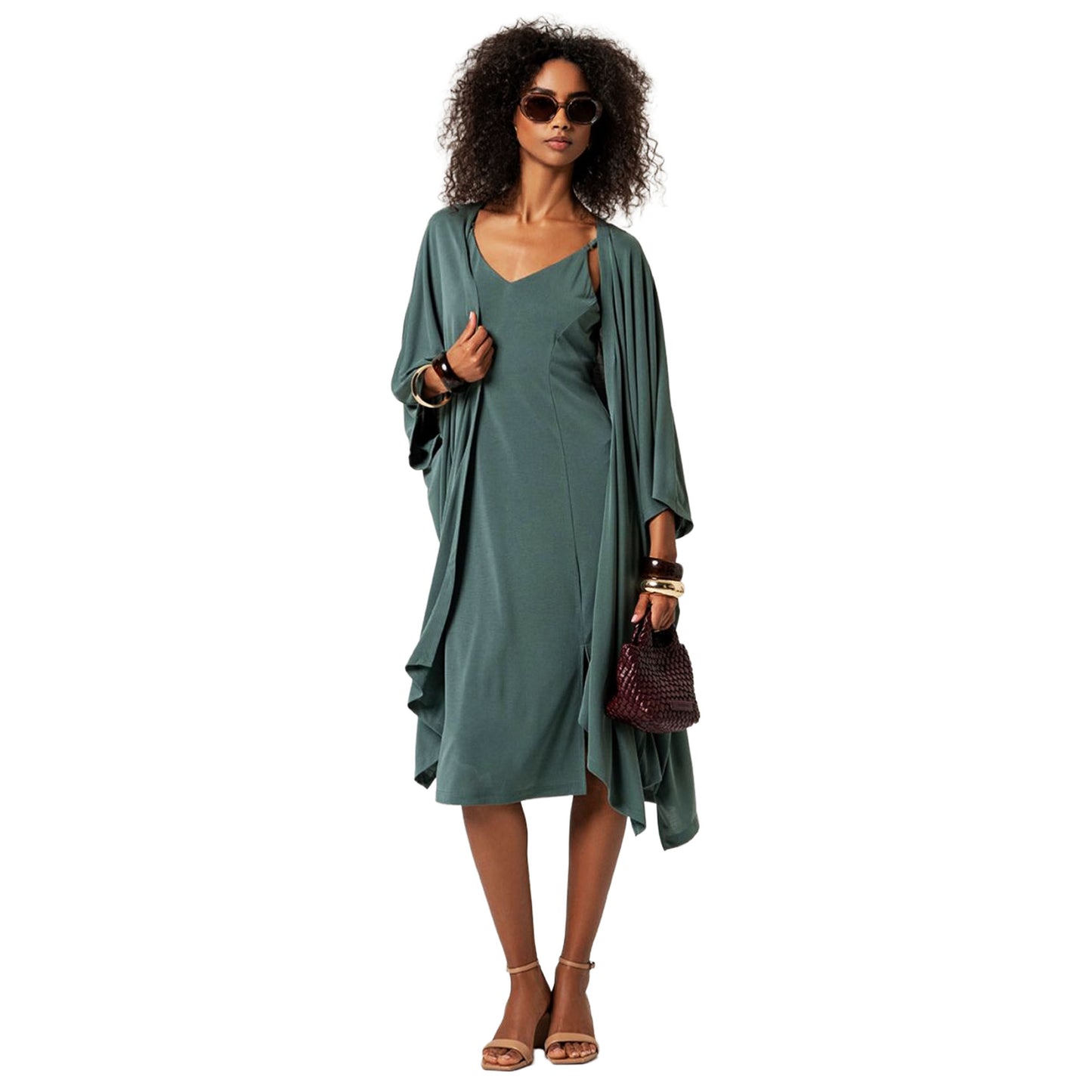 SURKANA Vestito a Spalline con Spacco Bottiglia-SURKANA-VIALESCARPE