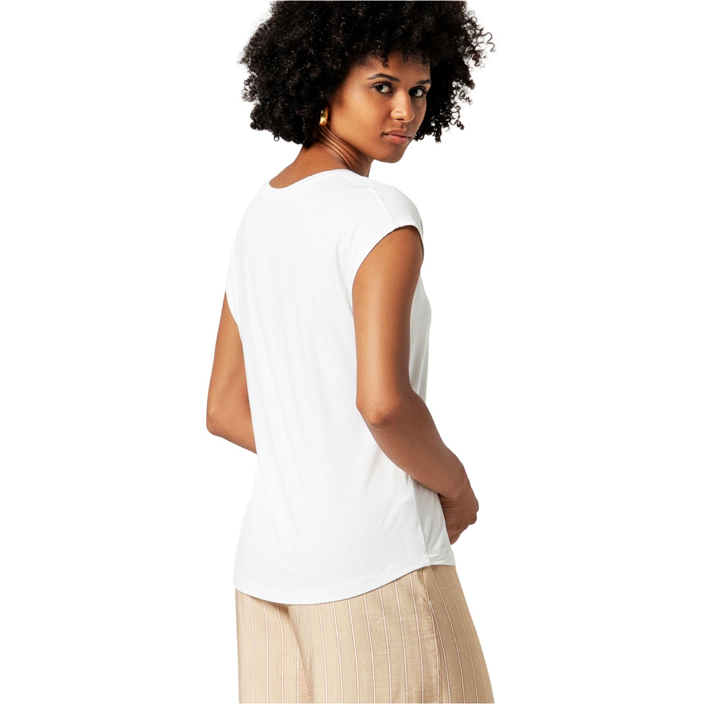 SURKANA T-shirt con collo a V Bianco