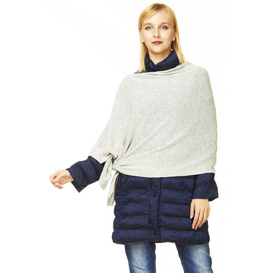 Il Ponchetto Lana Merino e Cashmere Ghiaccio Melange
