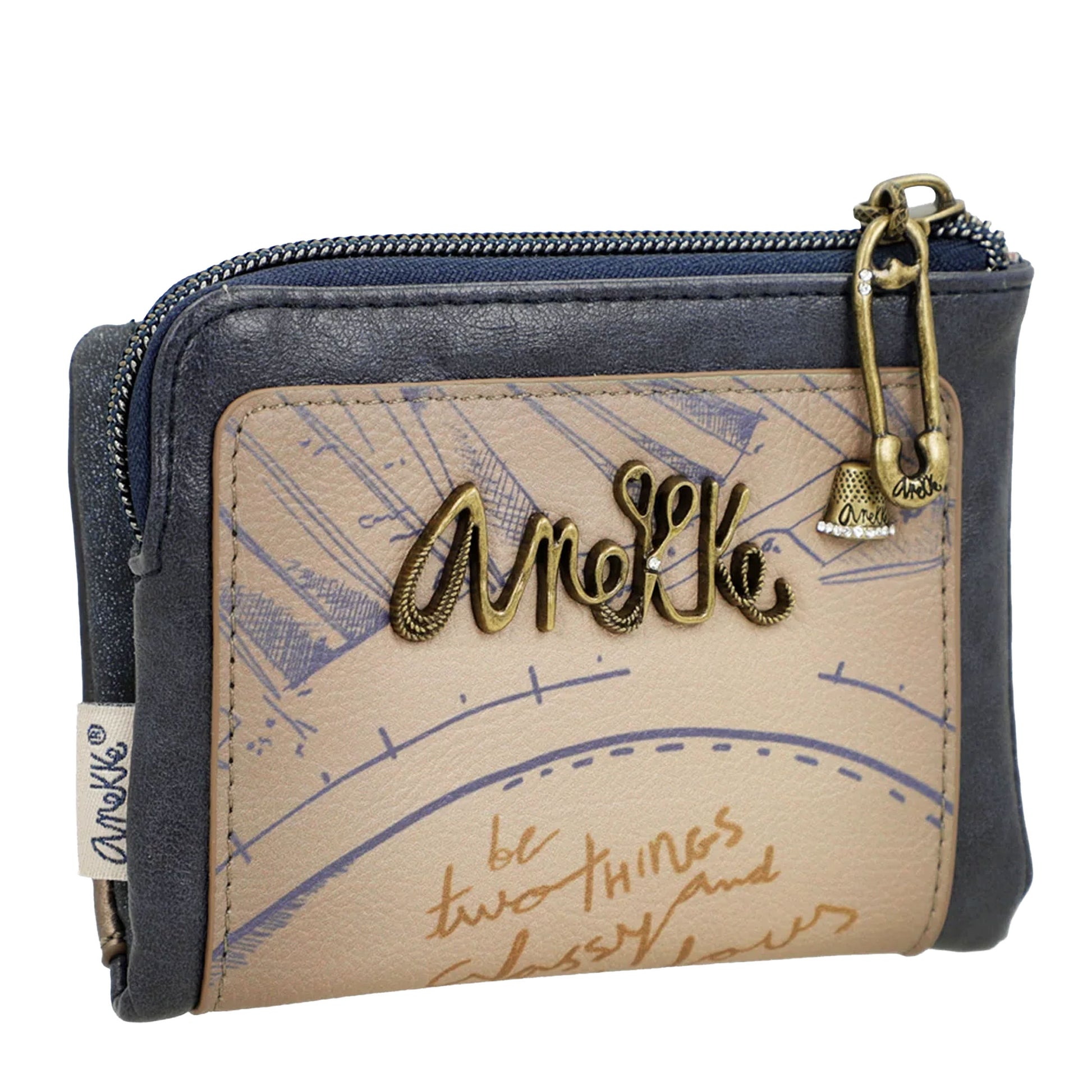 ANEKKE - Portafogli flessibile piccolo RFID Studio-ANEKKE-VIALESCARPE