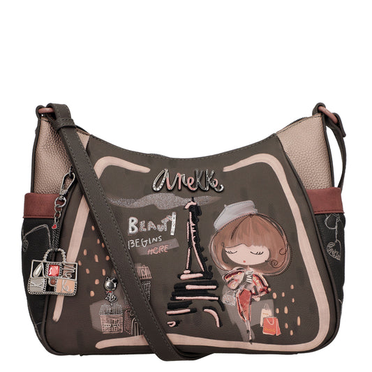 ANEKKE - Borsa a spalla con tracolla grande Mademoiselle