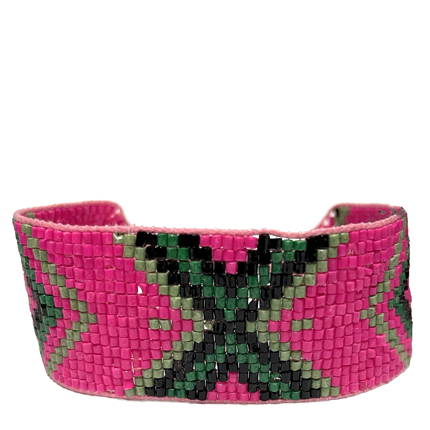 SURKANA Bracciali alti perline giapponesi rosa
