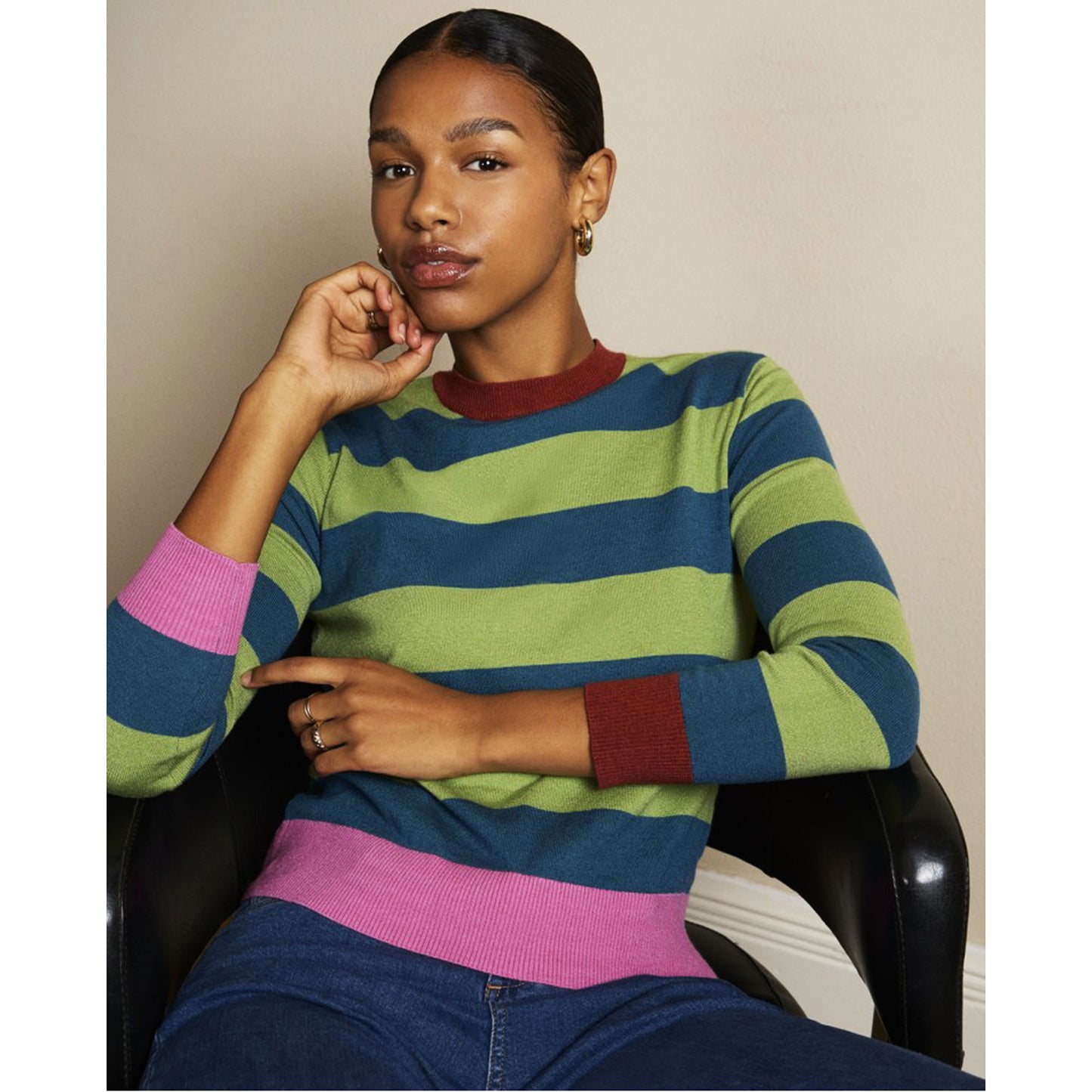 SURKANA - Maglia girocollo a righe-SURKANA-VIALESCARPE