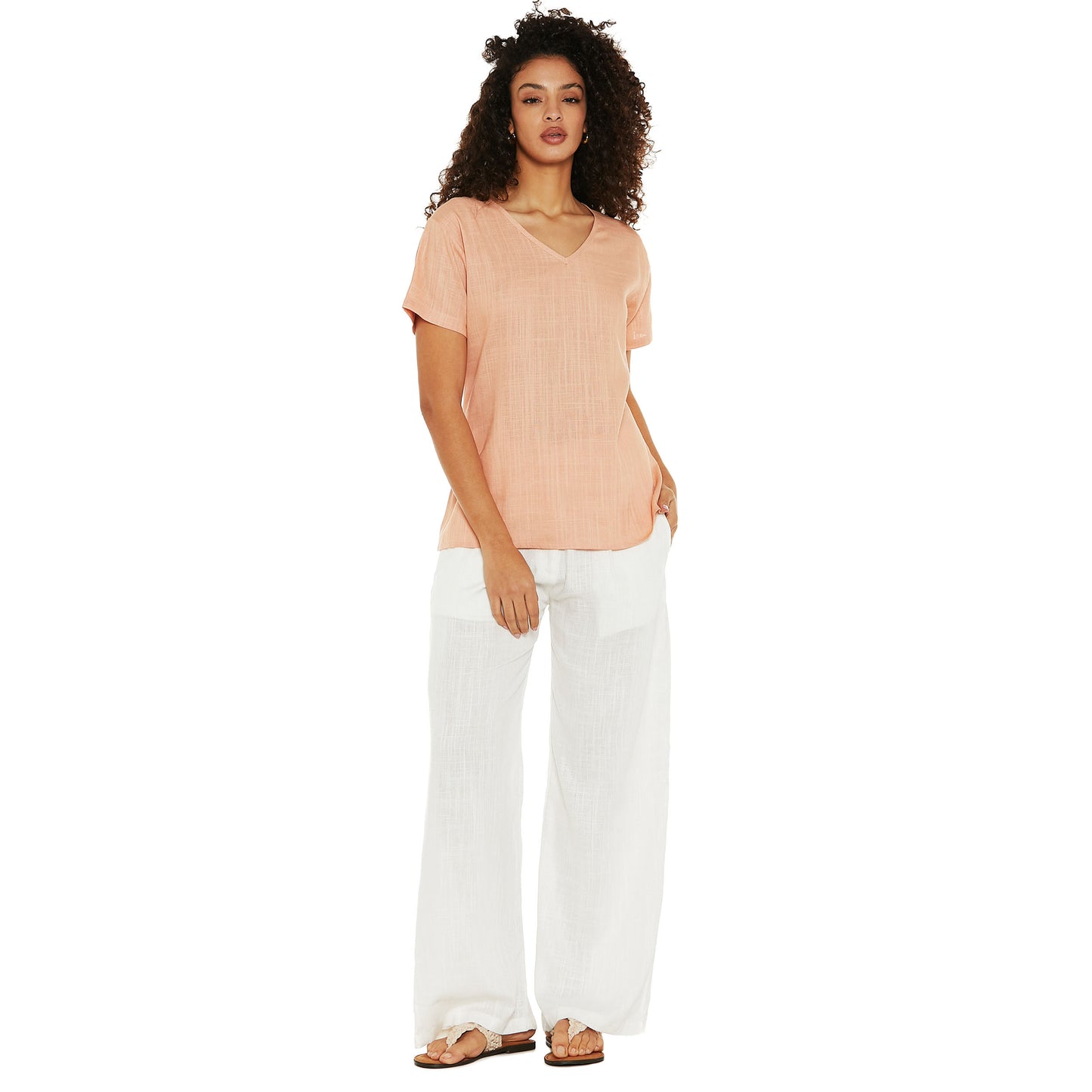 BABA DESIGN - Pantaloni dritti Linen Luxe