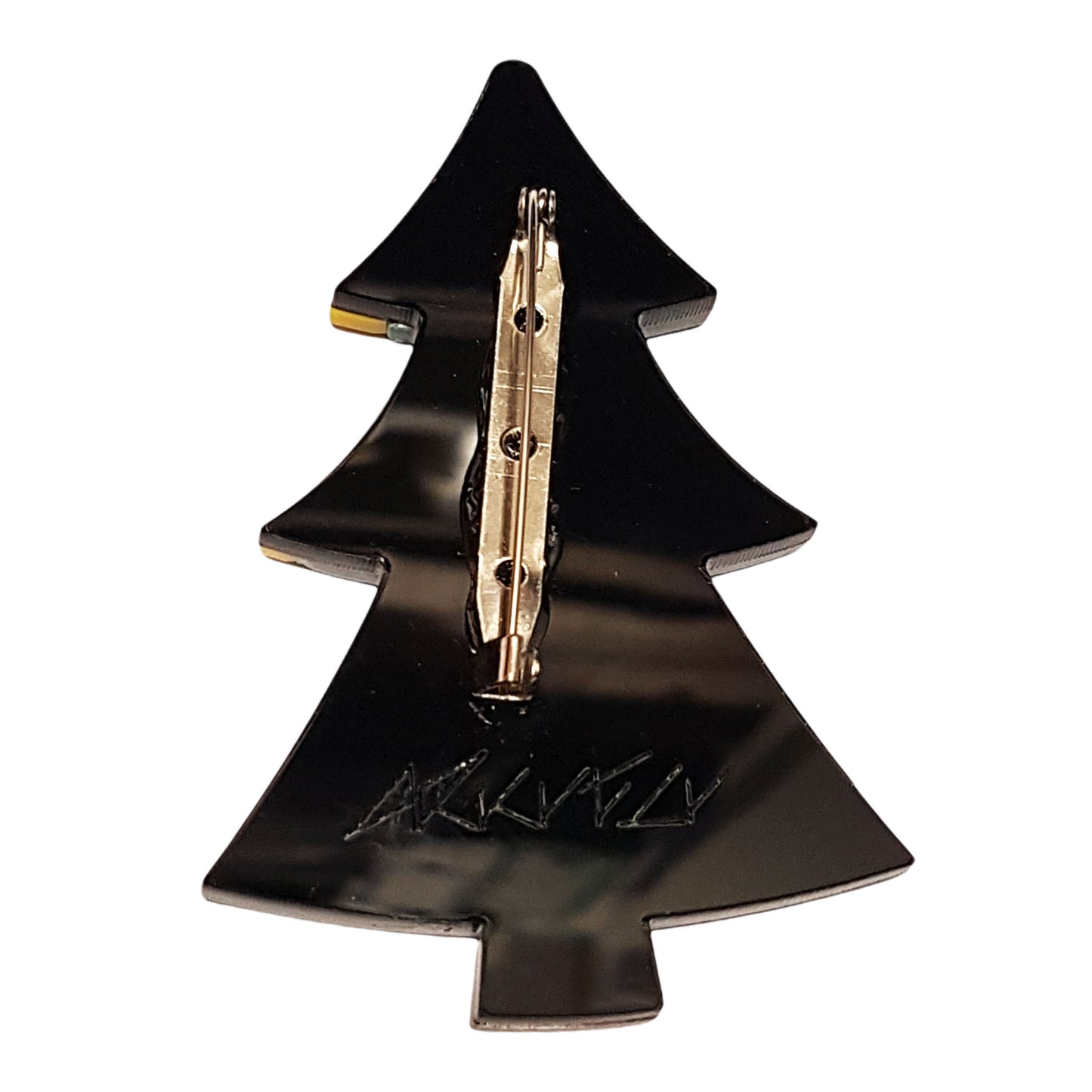 Spilla albero di Natale glitter