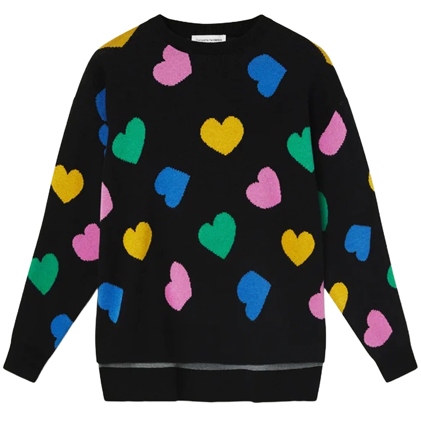COMPAÑÍA FANTÁSTICA Maglia Candy Nera
