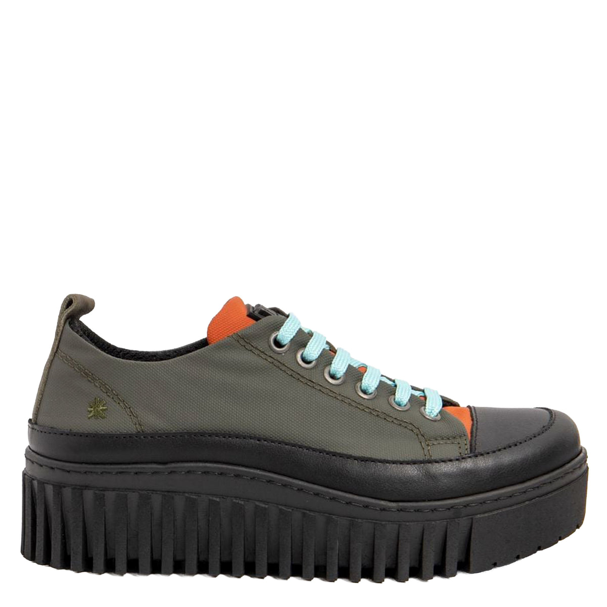 ART COMPANY Sneakers Brighton Rubber Nylon Kaki-Orange