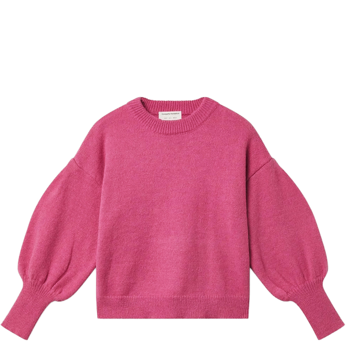 COMPAÑÍA FANTÁSTICA Maglione rosa con maniche a sbuffo