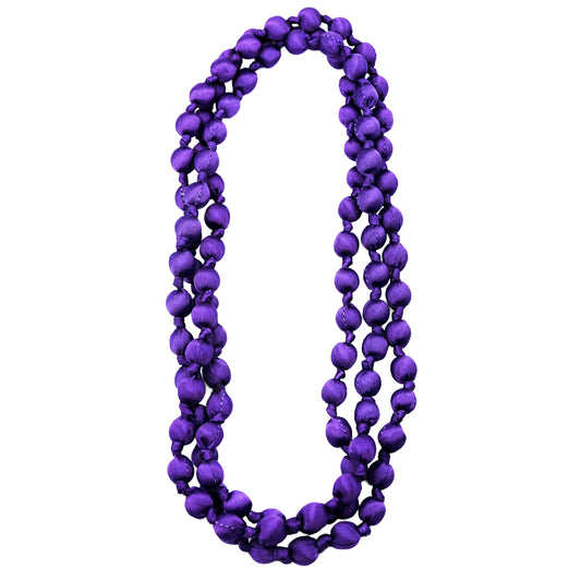 LOOM - Collana Doan Nodi Seta Viola Ultra