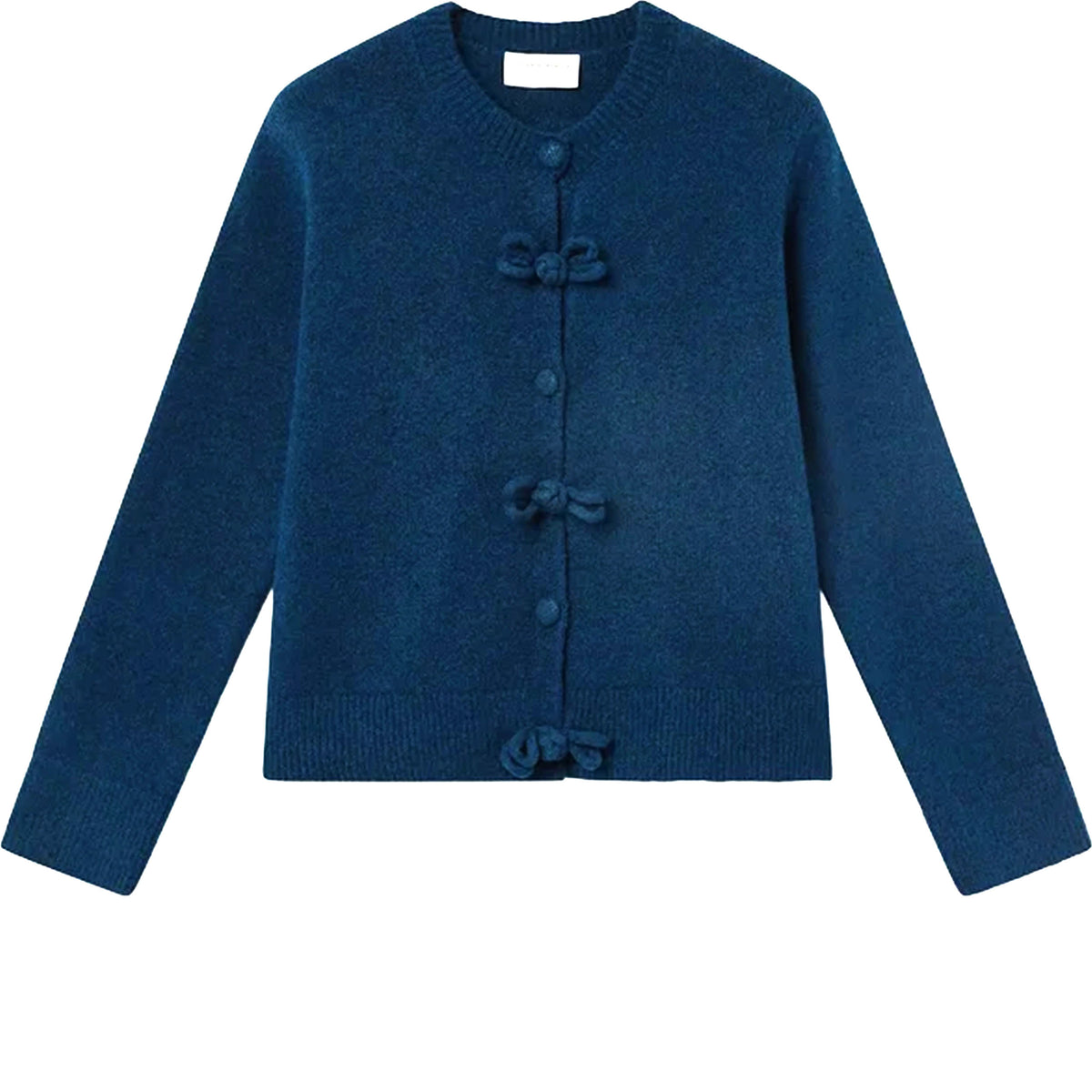 COMPAÑÍA FANTÁSTICA Cardigan blu navy con bottoni annodati