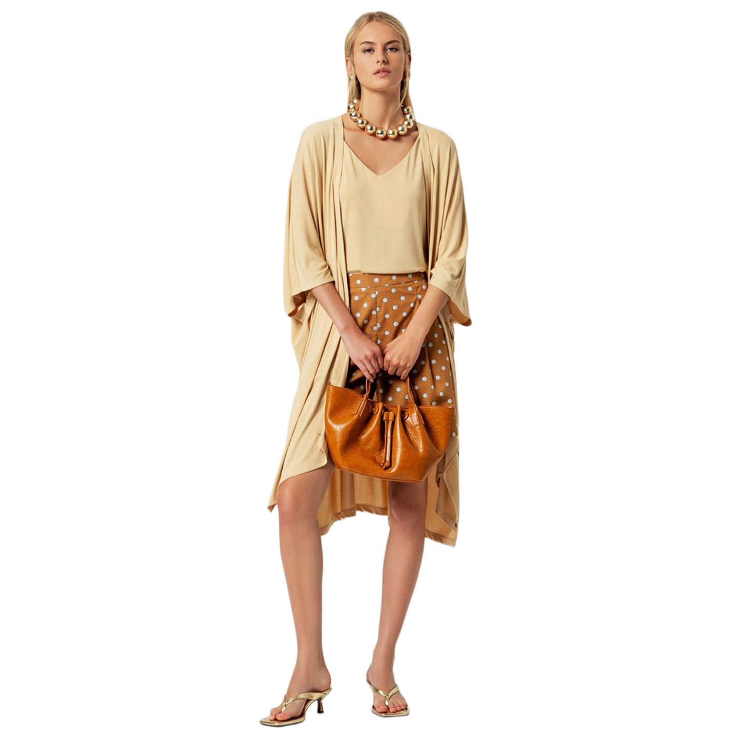 SURKANA Shorts con pince Cammello