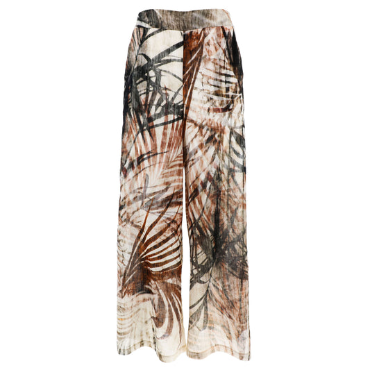 KARAKORUM Pantaloni STEFANY Beige e Marrone-KARAKORUM-VIALESCARPE