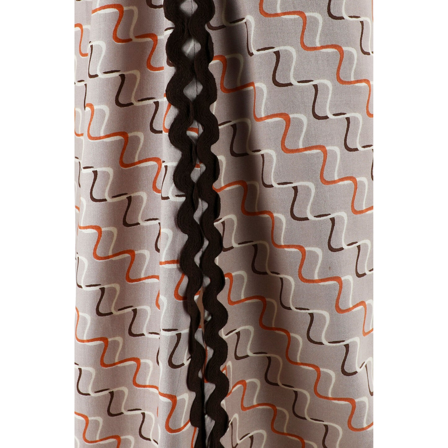 KARAKORUM Vestito lungo ONDINA beige, arancione e marrone