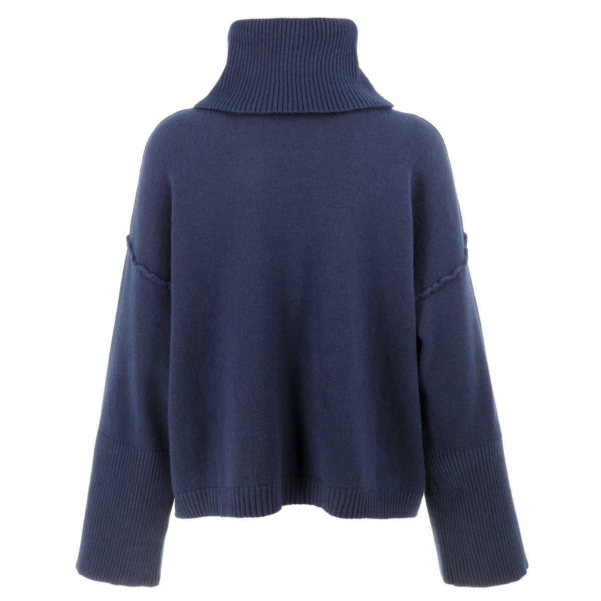 KARAKORUM Maglia Jacqueline blu con collo staccabile