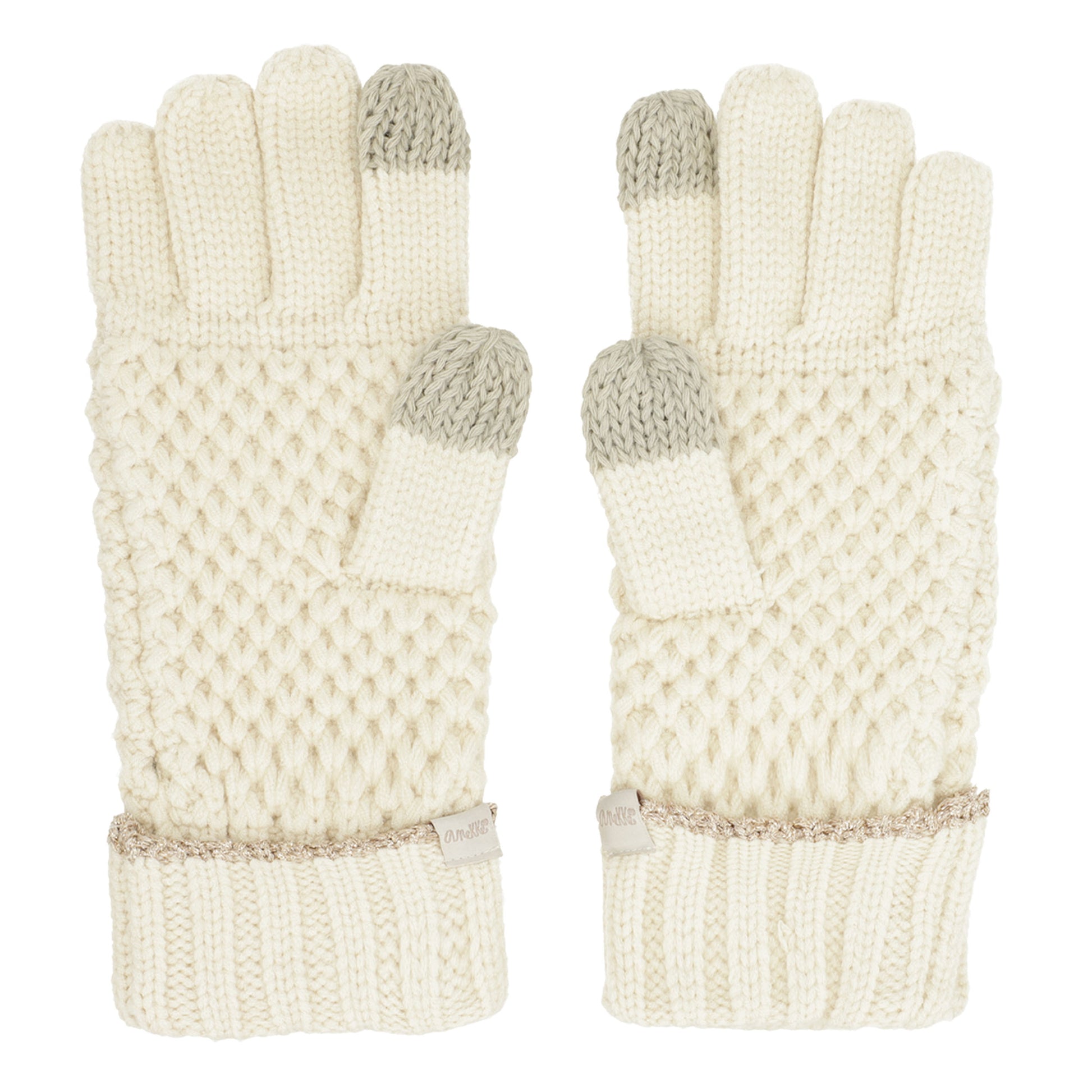 ANEKKE - Guanti in maglia beige-ANEKKE-VIALESCARPE