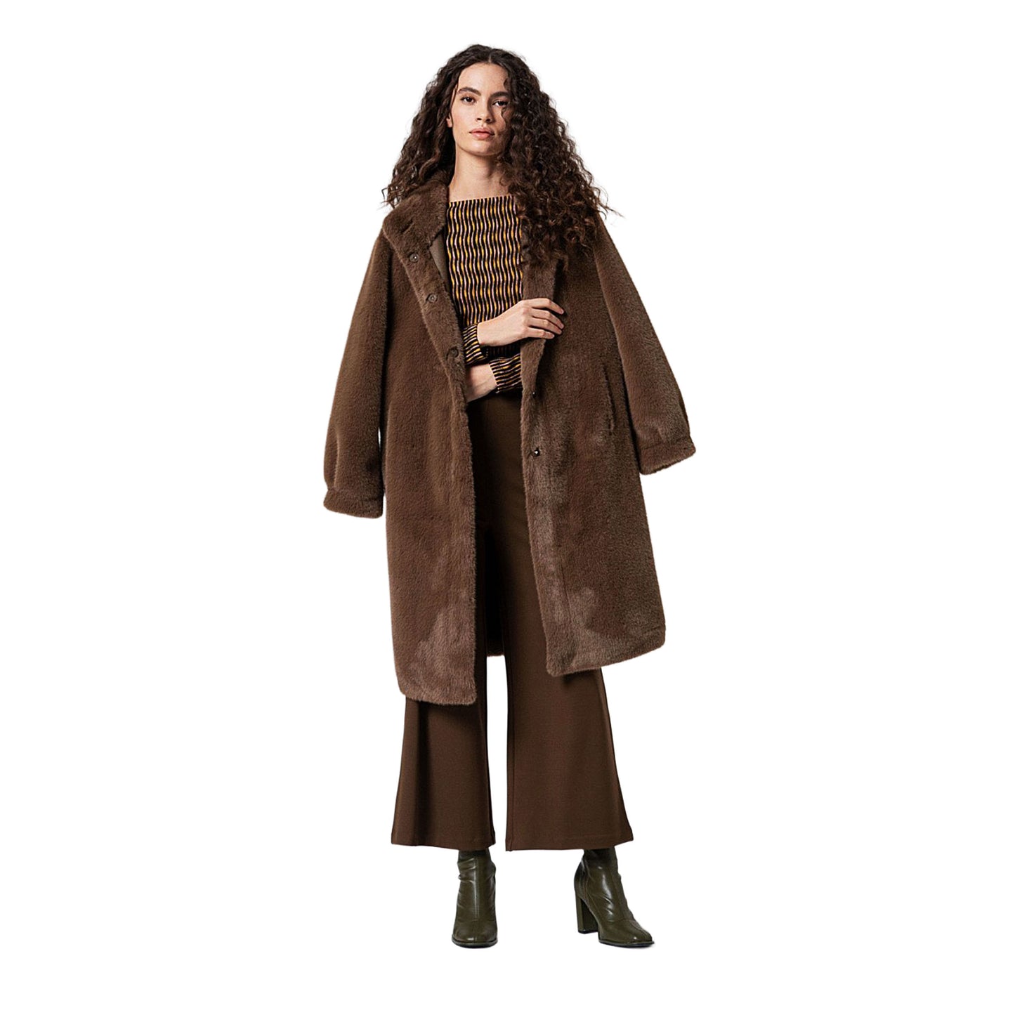 SURKANA - T-shirt stretch con stampa a onde Verde-SURKANA-VIALESCARPE