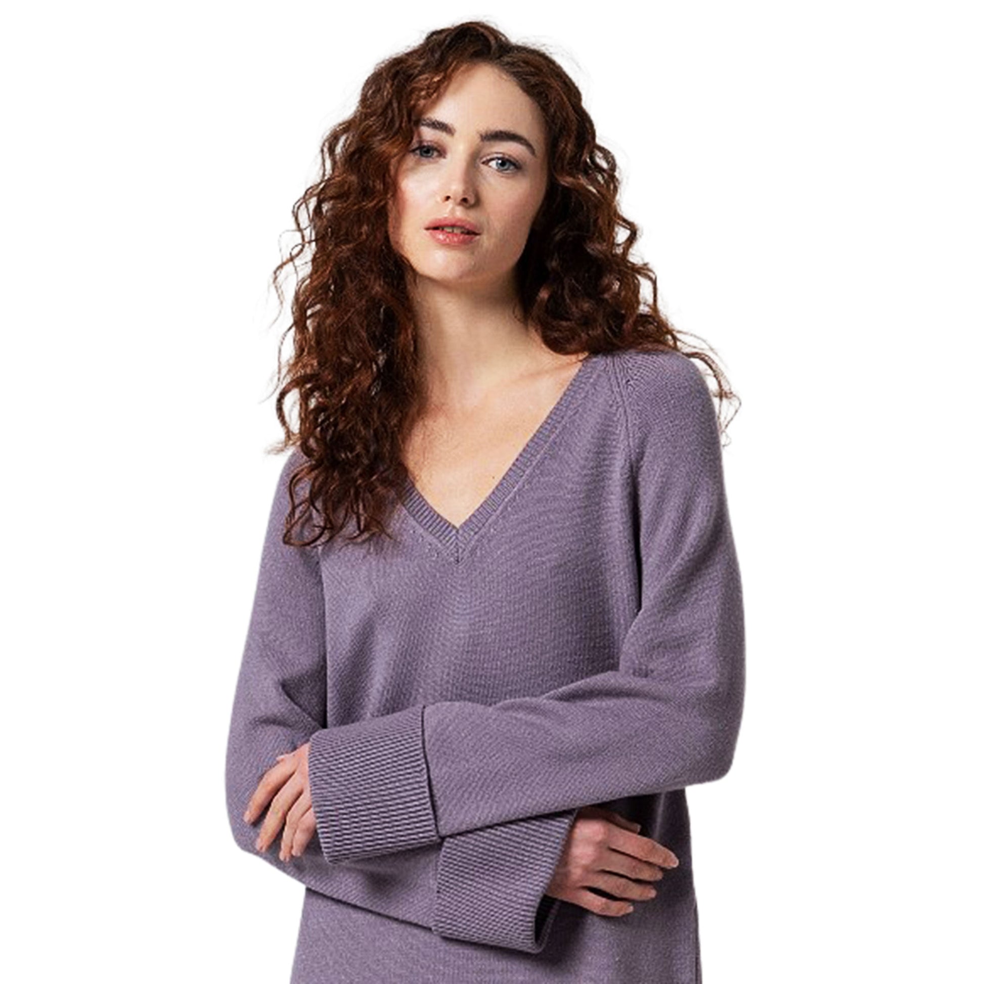 SURKANA - Abito in maglia con scollatura a V-SURKANA-VIALESCARPE