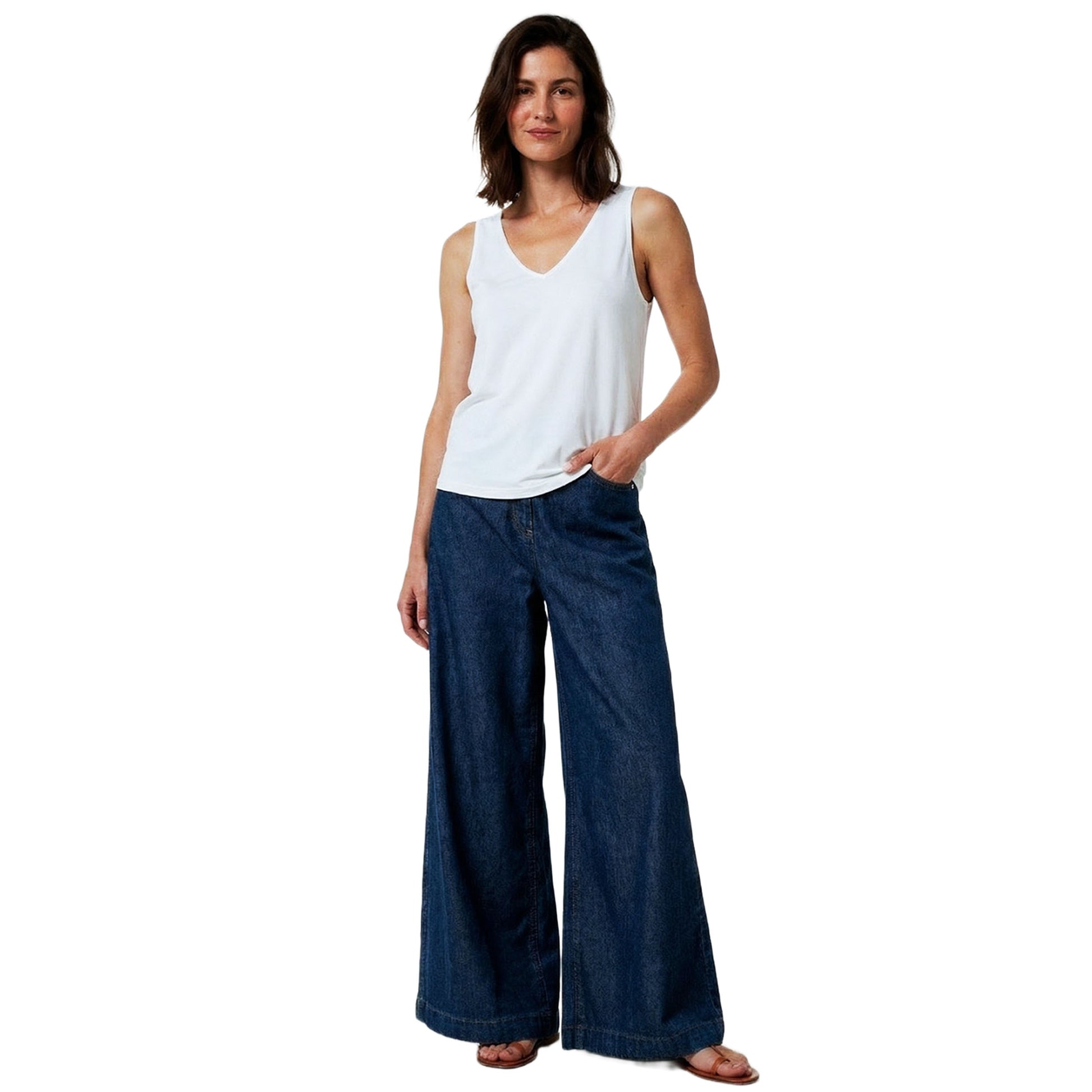 SURKANA Top a spalline Bianco-SURKANA-VIALESCARPE