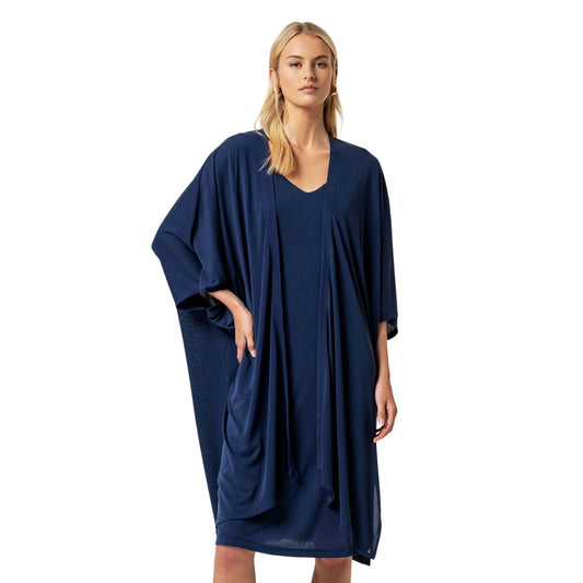 SURKANA Kimono Lungo Blu-SURKANA-VIALESCARPE