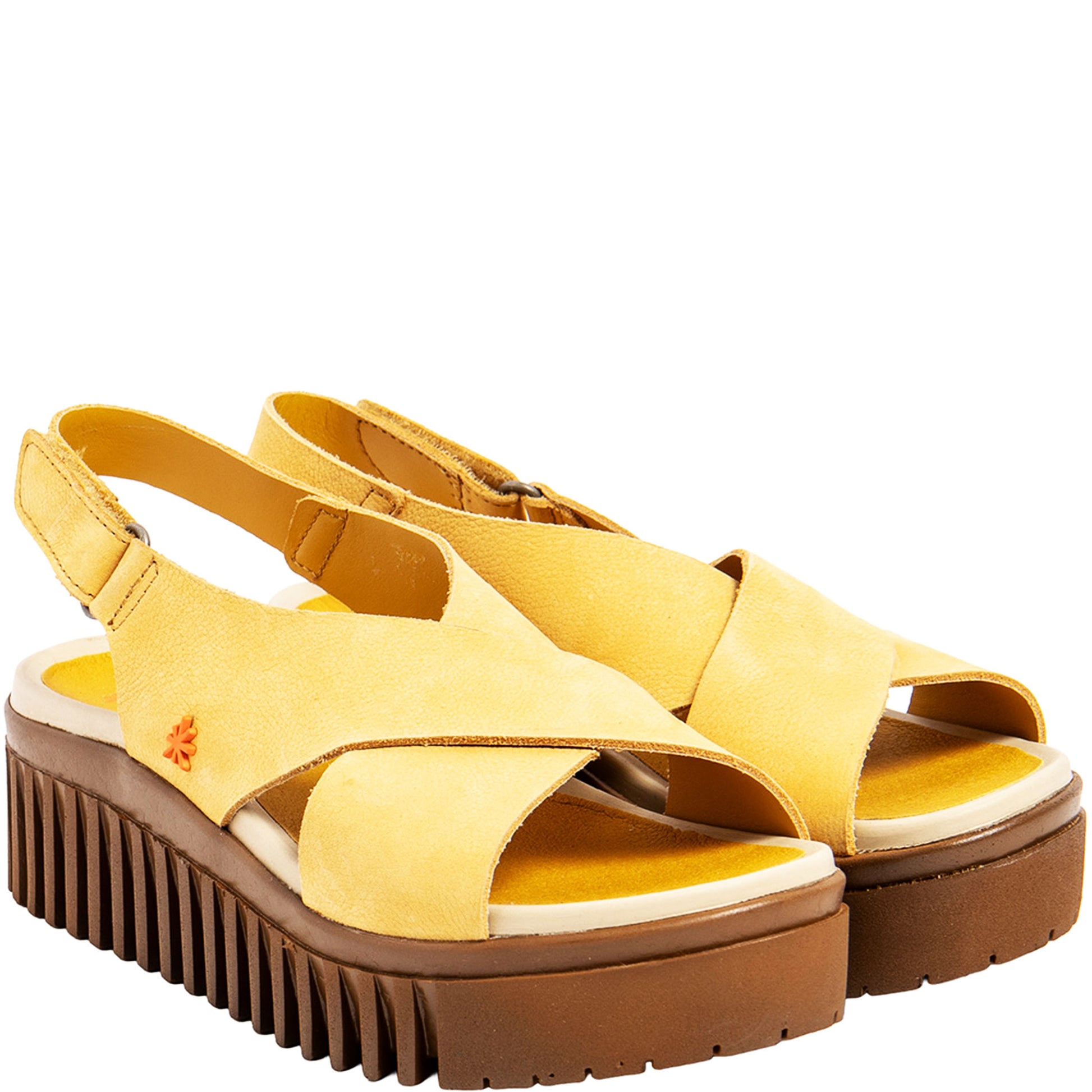 ART Sandali BRIGHTON nabuck Honey–Caramelo-ART®-VIALESCARPE