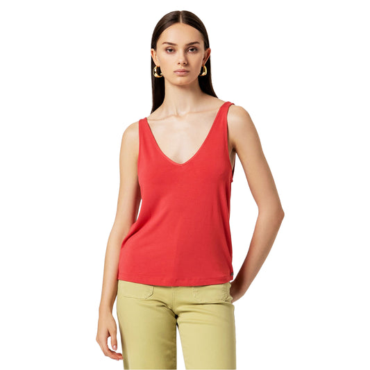 SURKANA Top a spalline Rosso-SURKANA-VIALESCARPE