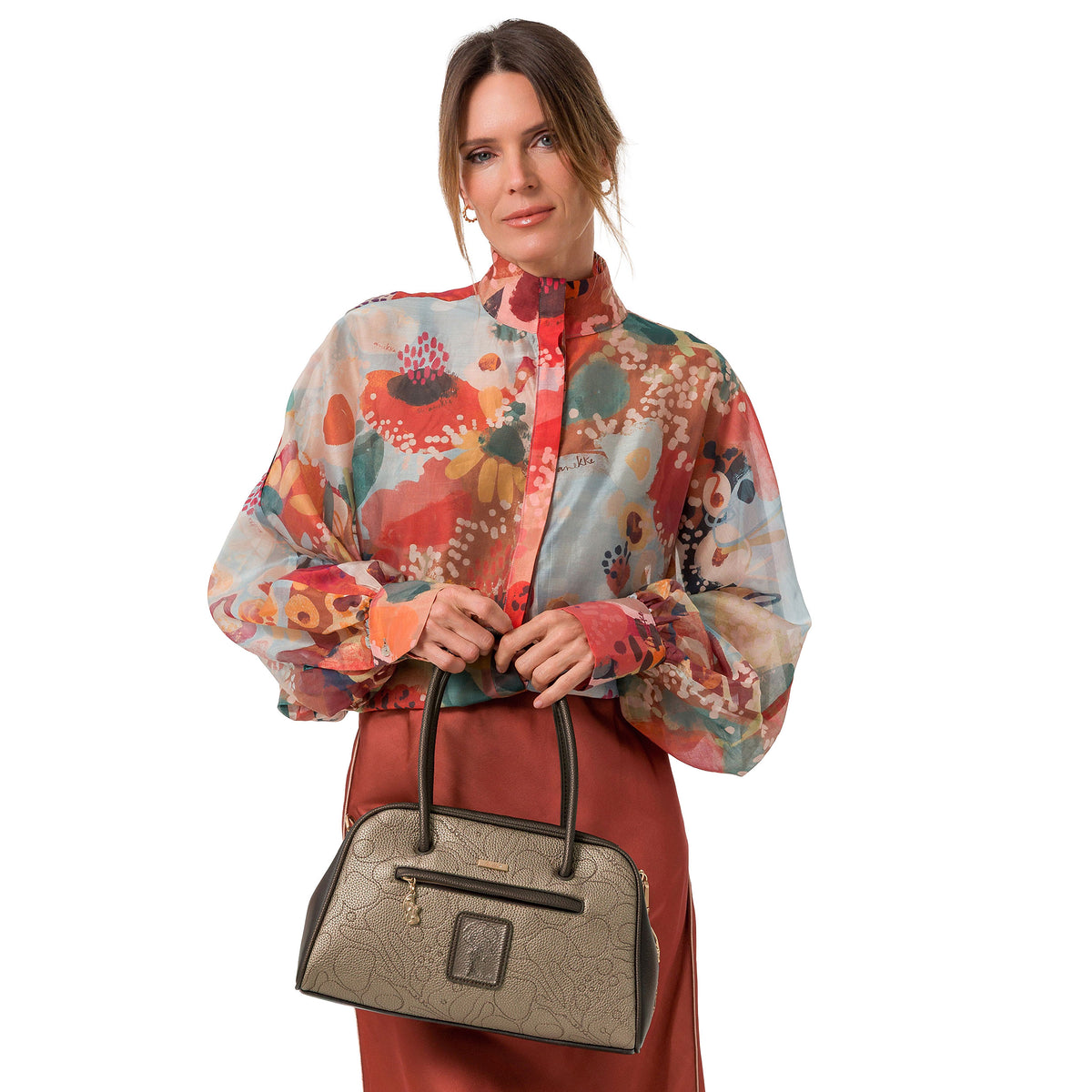 ANEKKE Borsa con manico corto Blossom