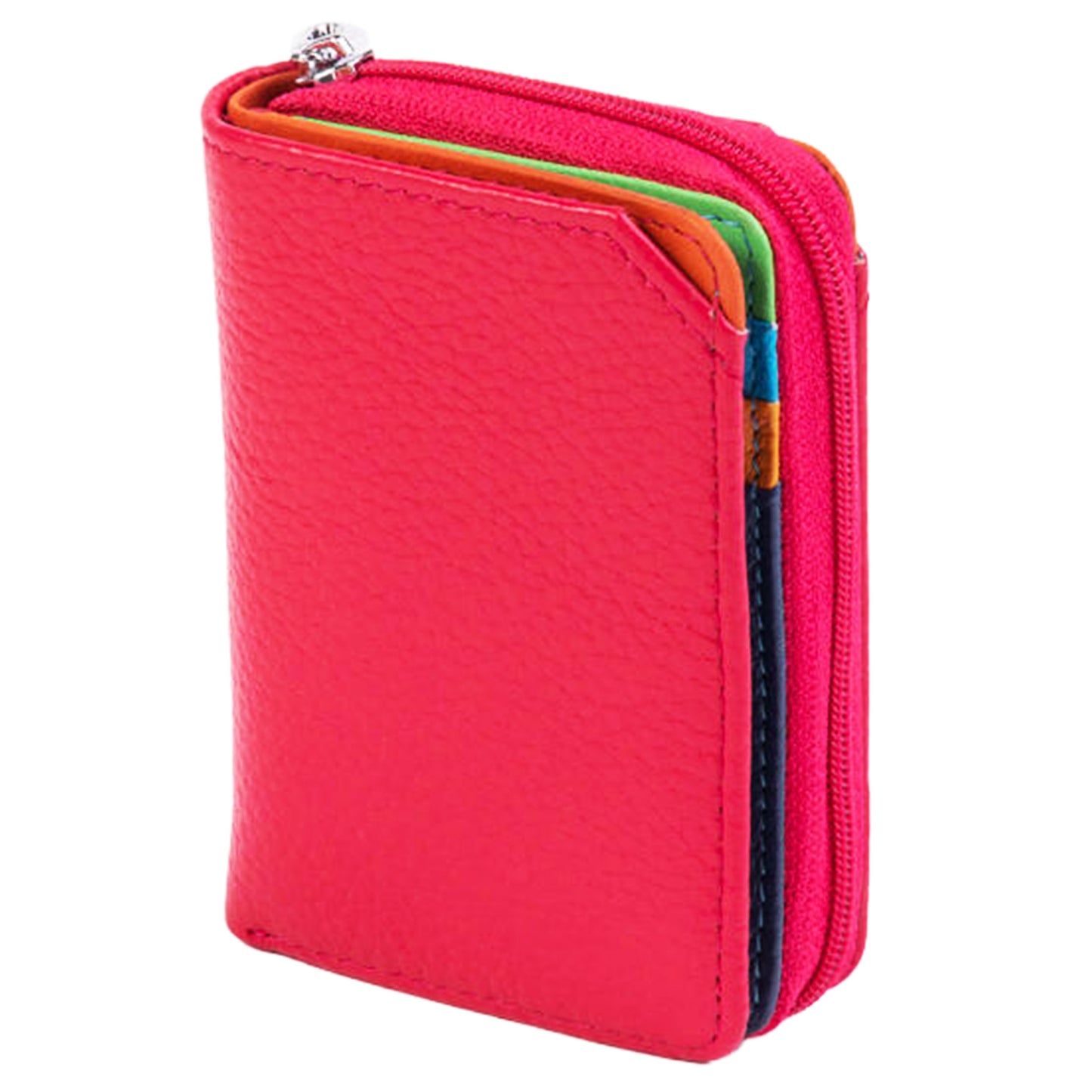 Portafoglio Piccolo Fucsia in Pelle