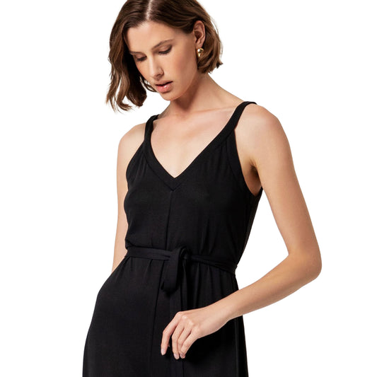 SURKANA Tuta con Spalline Nero