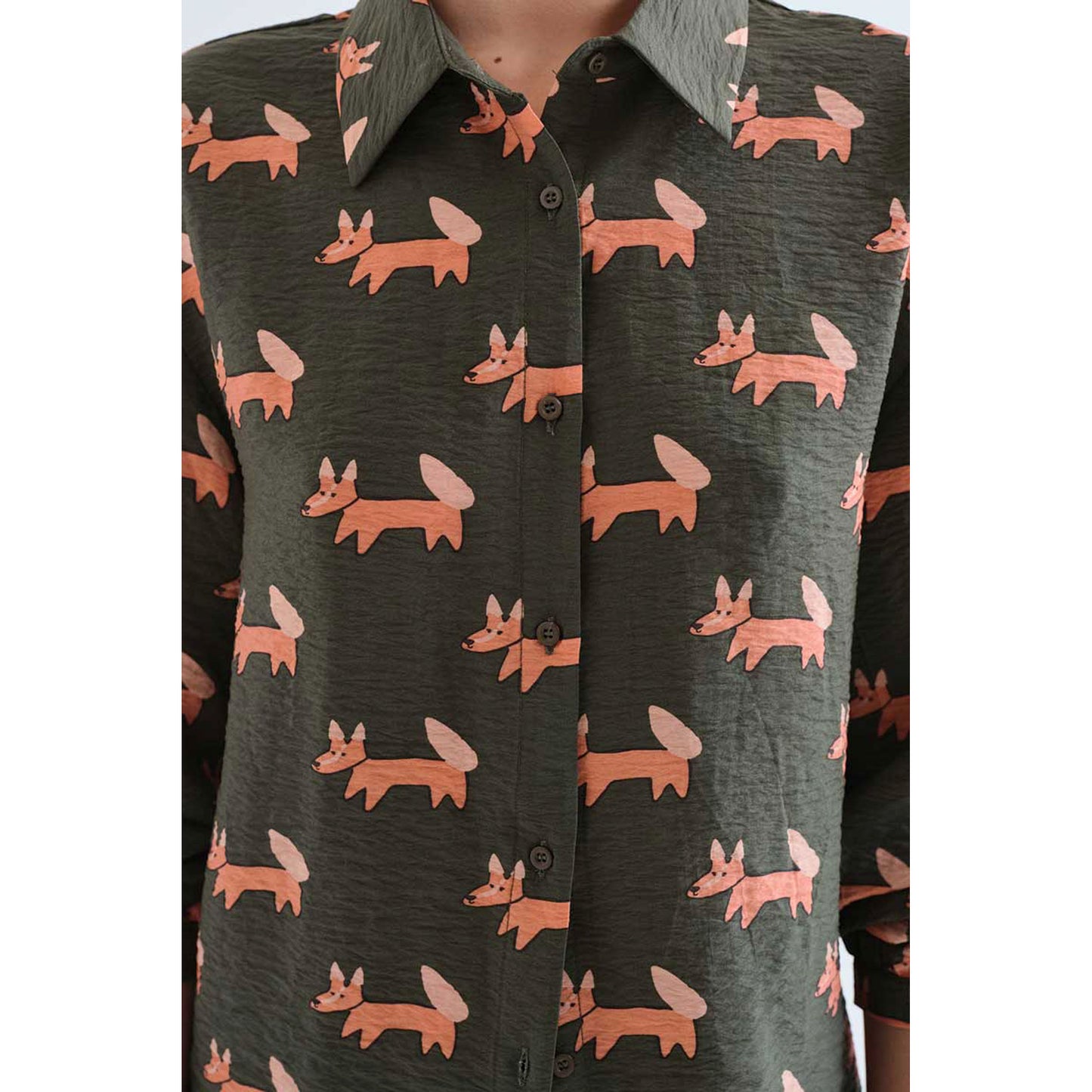 COMPAÑÍA FANTÁSTICA Camicia stampata Volpe